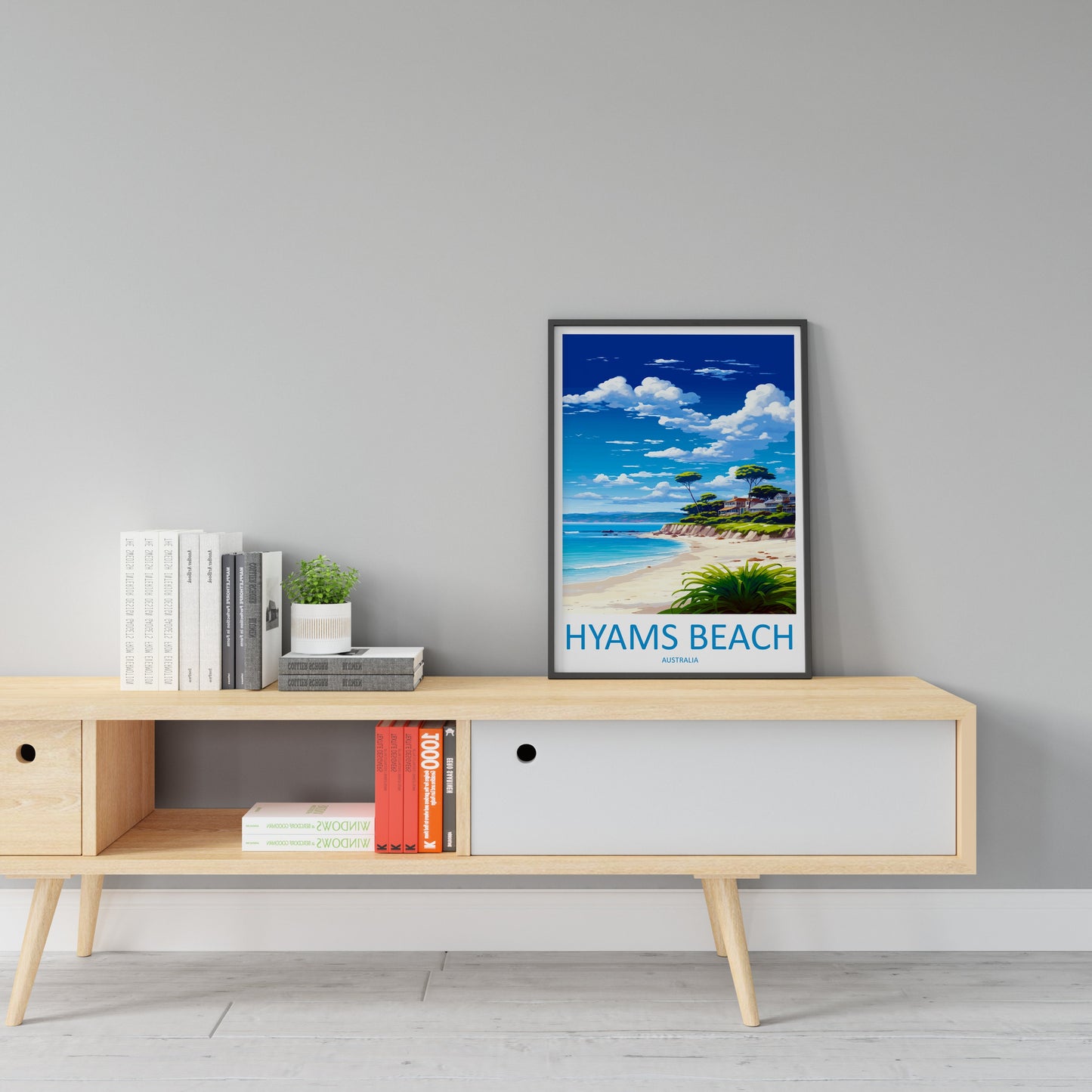 Hyams Beach Travel Print Wall Art Hyams Beach Wall Hanging Home Décor Hyams Beach Gift Art Lovers Wall Art Australia Poster Art