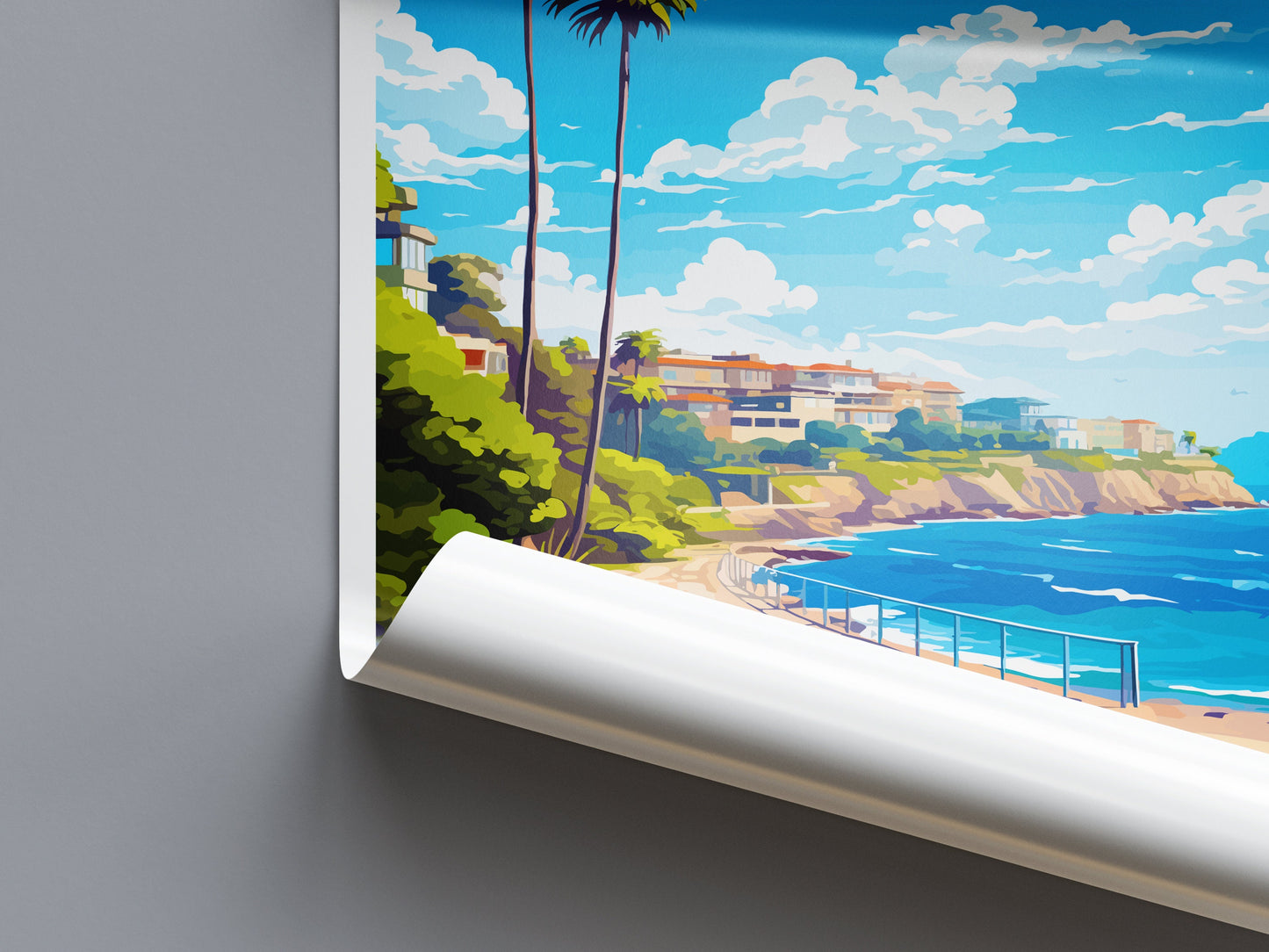 Coogee Beach Travel Print Wall Art Coogee Beach Wall Hanging Home Décor Coogee Beach Gift Art Lovers Wall Art Australia Poster Art
