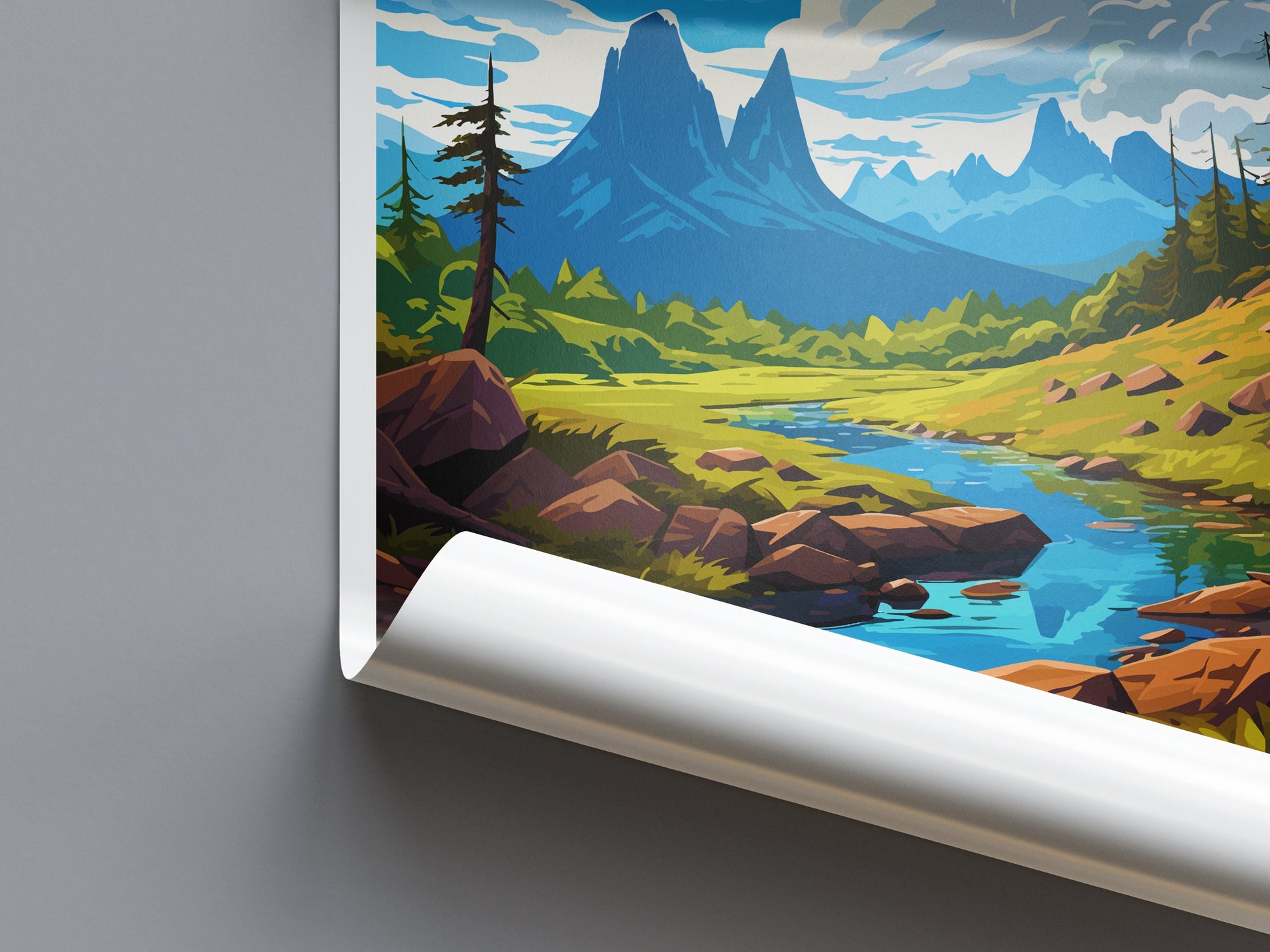 Cradle Mountain Travel Print Wall Art Cradle Mountain Wall Hanging Home Décor Cradle Mountain Gift Art Lovers Wall Art Australia Poster Art