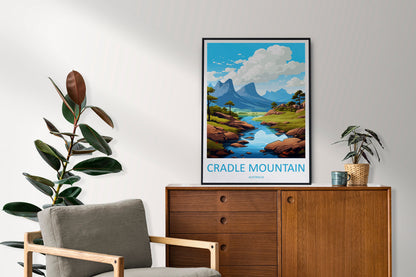 Cradle Mountain Travel Print Wall Art Cradle Mountain Wall Hanging Home Décor Cradle Mountain Gift Art Lovers Wall Art Australia Poster Art
