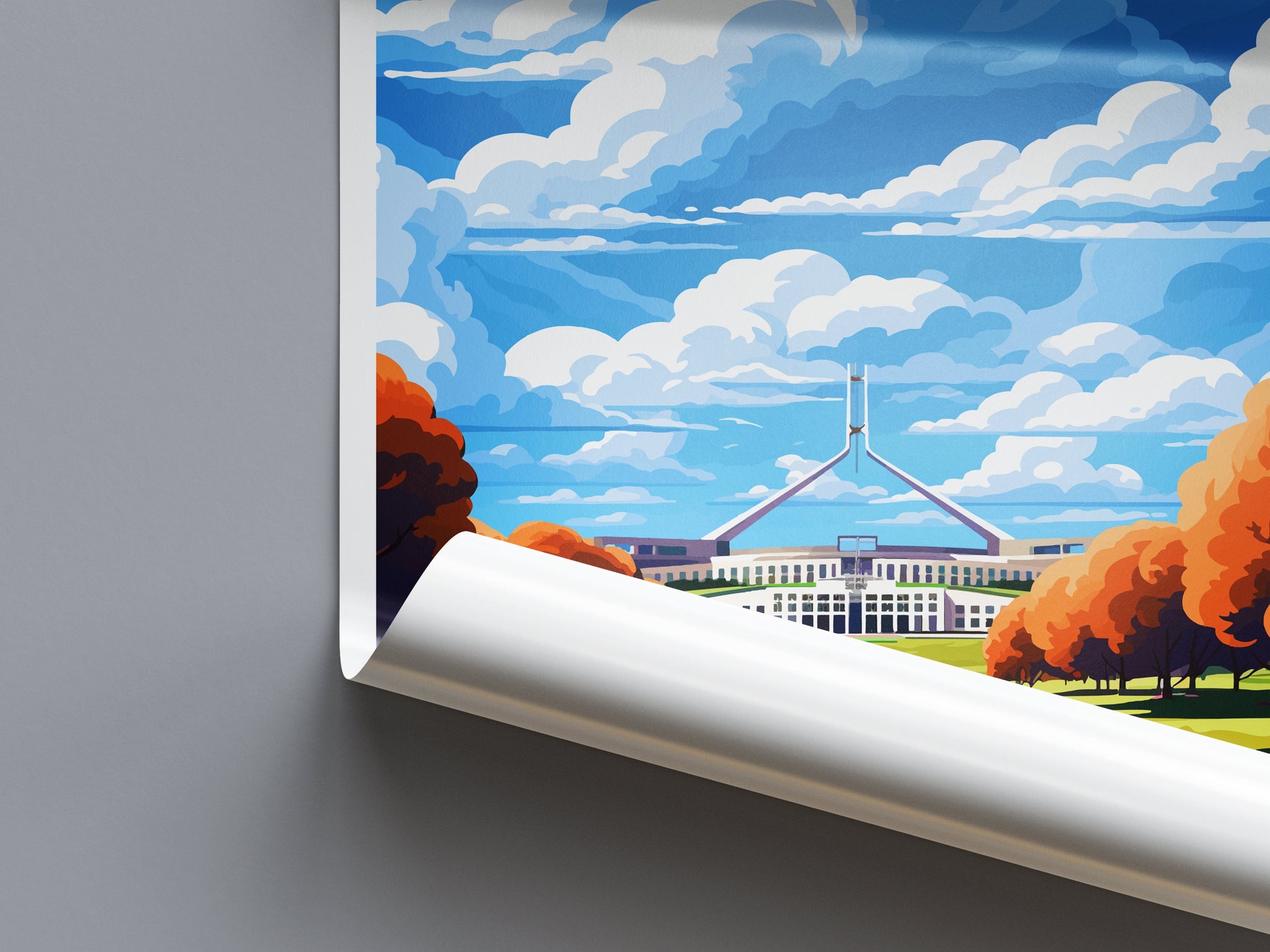 Canberra Travel Print Wall Art Canberra Wall Hanging Home Décor Canberra Gift Art Lovers Wall Art Australia Poster Art