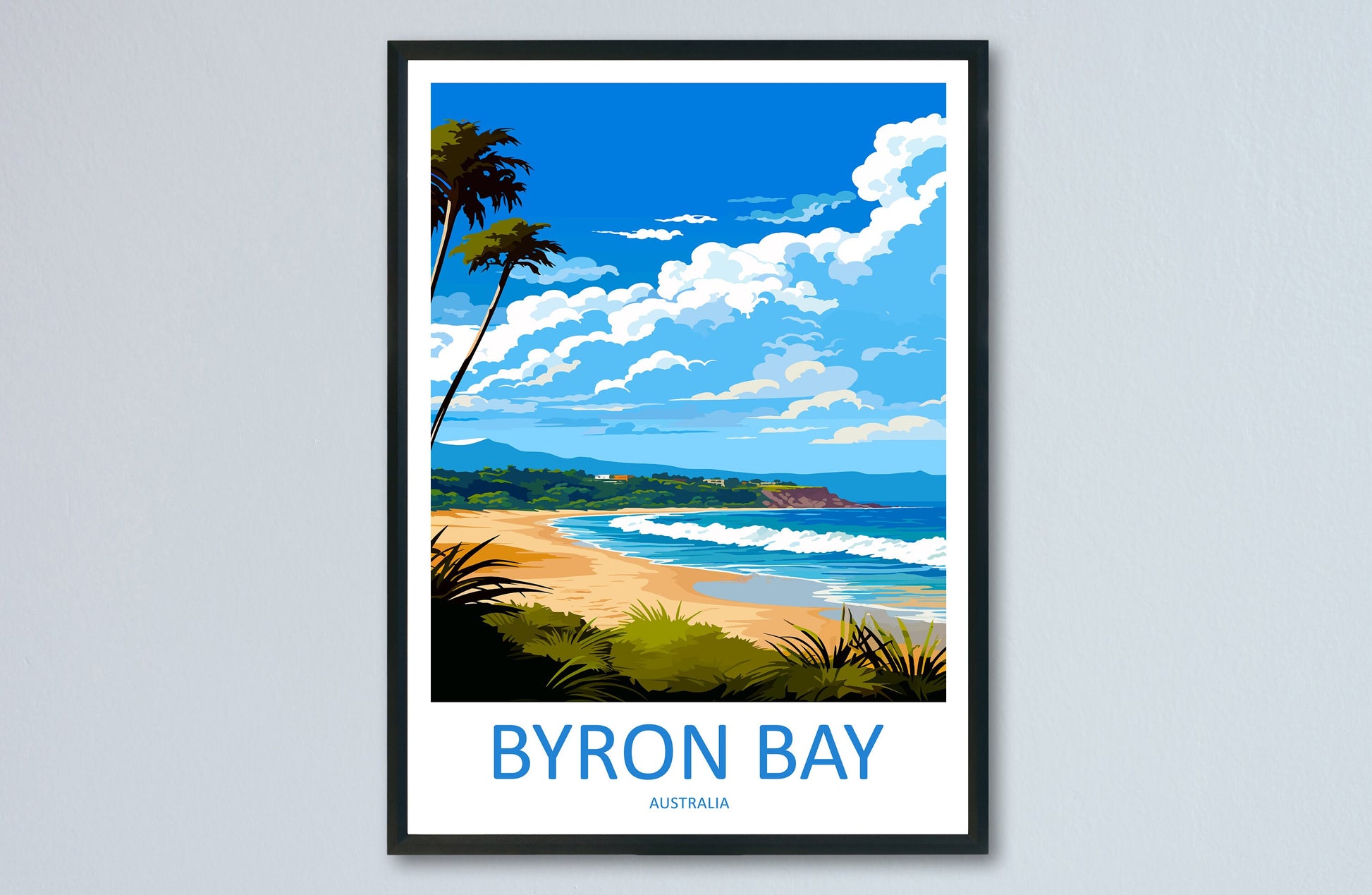 Byron Bay Travel Print Wall Art Byron Bay Wall Hanging Home Décor Byron Bay Gift Art Lovers Wall Art Australia Poster Art