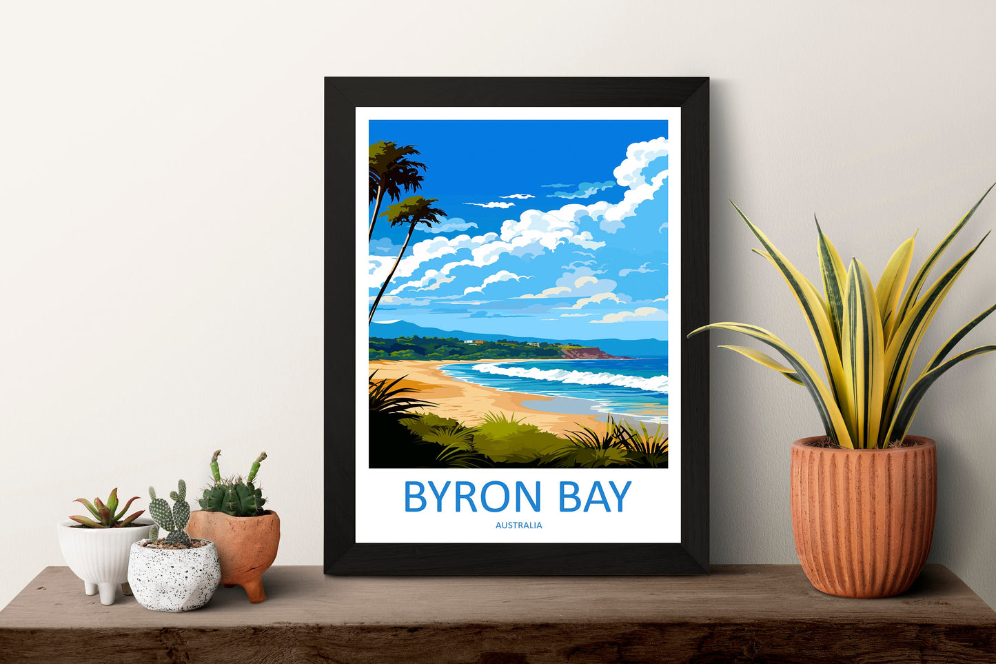 Byron Bay Travel Print Wall Art Byron Bay Wall Hanging Home Décor Byron Bay Gift Art Lovers Wall Art Australia Poster Art