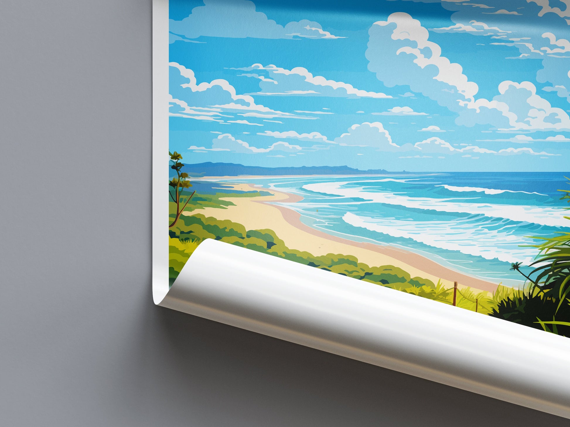 Byron Bay Travel Print Wall Art Byron Bay Wall Hanging Home Décor Byron Bay Gift Art Lovers Wall Art Australia Poster Art