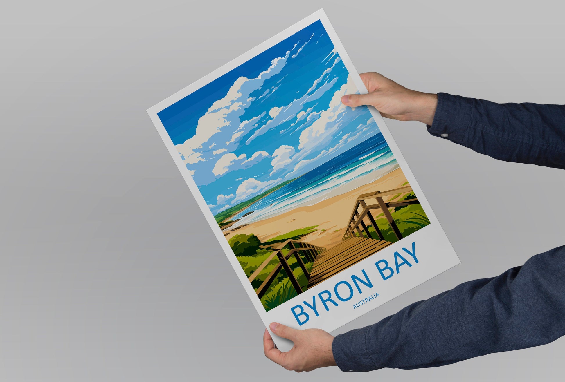 Byron Bay Travel Print Wall Art Byron Bay Wall Hanging Home Décor Byron Bay Gift Art Lovers Wall Art Australia Poster Art