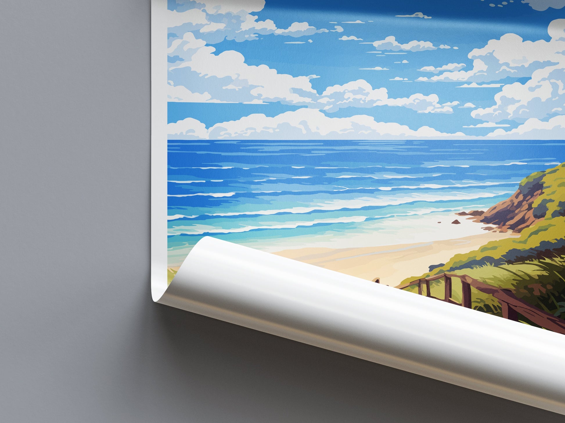 Byron Bay Travel Print Wall Art Byron Bay Wall Hanging Home Décor Byron Bay Gift Art Lovers Wall Art Australia Poster Art