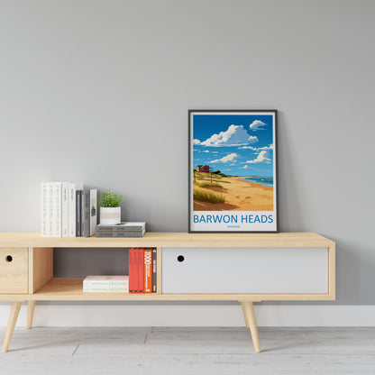 Barwon Heads Travel Print Wall Art Barwon Heads Wall Hanging Home Décor Barwon Heads Gift Art Lovers Wall Art Australia Poster Art