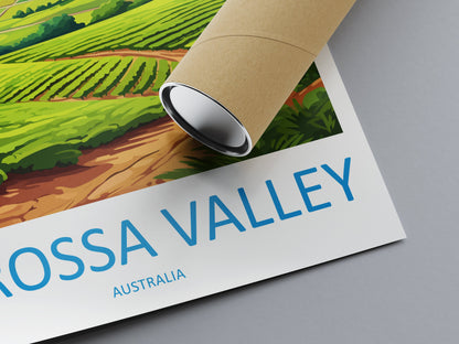 Barossa Valley Travel Print Wall Art Barossa Valley Wall Hanging Home Décor Barossa Valley Gift Art Lovers Wall Art Australia Poster Art