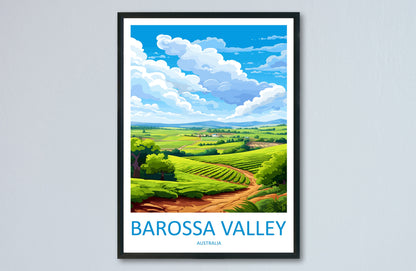 Barossa Valley Travel Print Wall Art Barossa Valley Wall Hanging Home Décor Barossa Valley Gift Art Lovers Wall Art Australia Poster Art