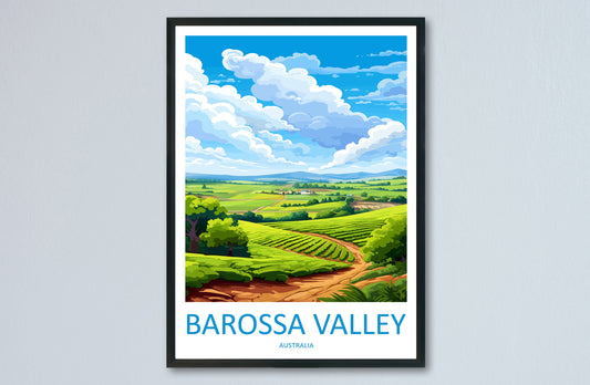 Barossa Valley Travel Print Wall Art Barossa Valley Wall Hanging Home Décor Barossa Valley Gift Art Lovers Wall Art Australia Poster Art