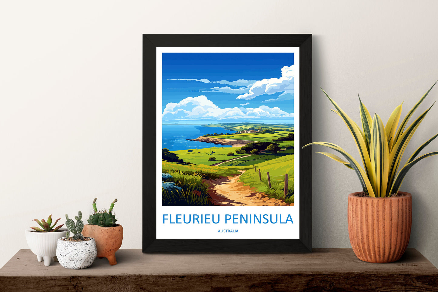 Fleurieu Peninsula Travel Print Wall Art Fleurieu Peninsula Wall Hanging Home Décor Fleurieu Peninsula Gift Art Lovers Wall Art Australia