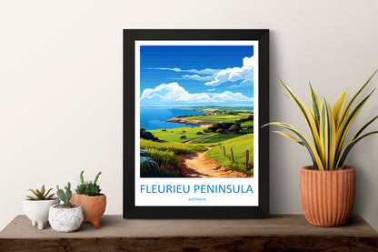 Fleurieu Peninsula Travel Print Wall Art Fleurieu Peninsula Wall Hanging Home Décor Fleurieu Peninsula Gift Art Lovers Wall Art Australia
