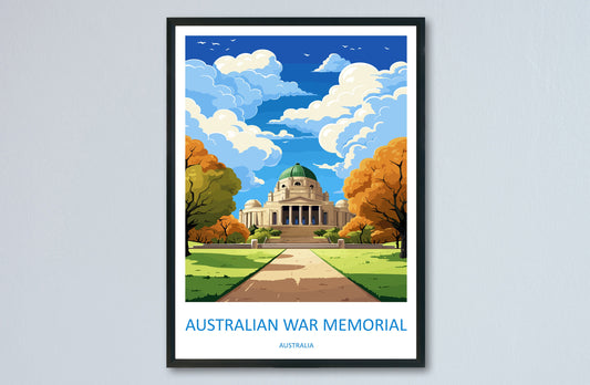 War Memorial Travel Print Wall Art War Memorial Wall Hanging Home Décor War Memorial Gift Art Lovers Wall Art Australia
