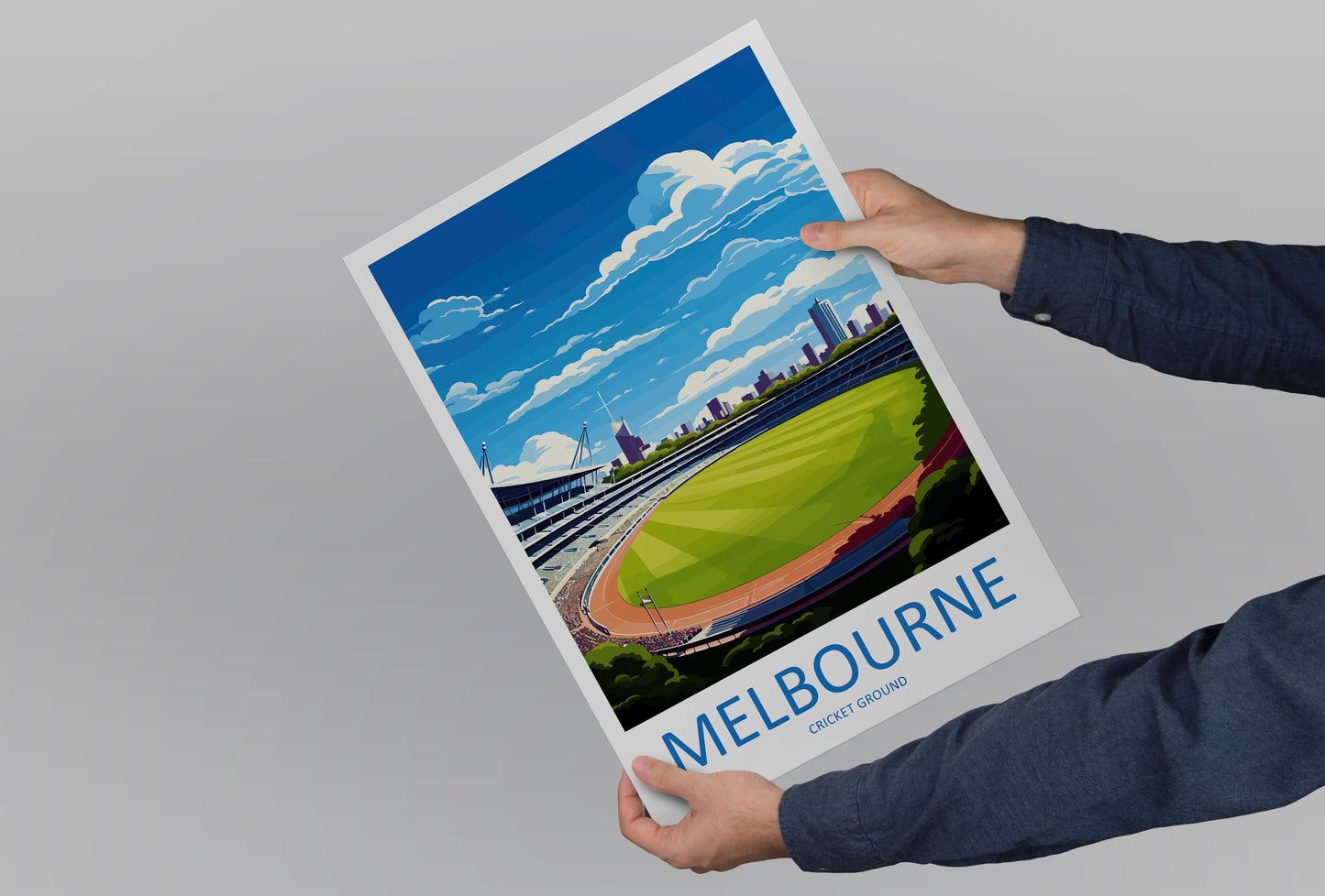 Melbourne Cricket Ground Travel Print Wall Art Melbourne Cricket Ground Wall Hanging Home Décor Melbourne Cricket Ground Gift Art Lovers