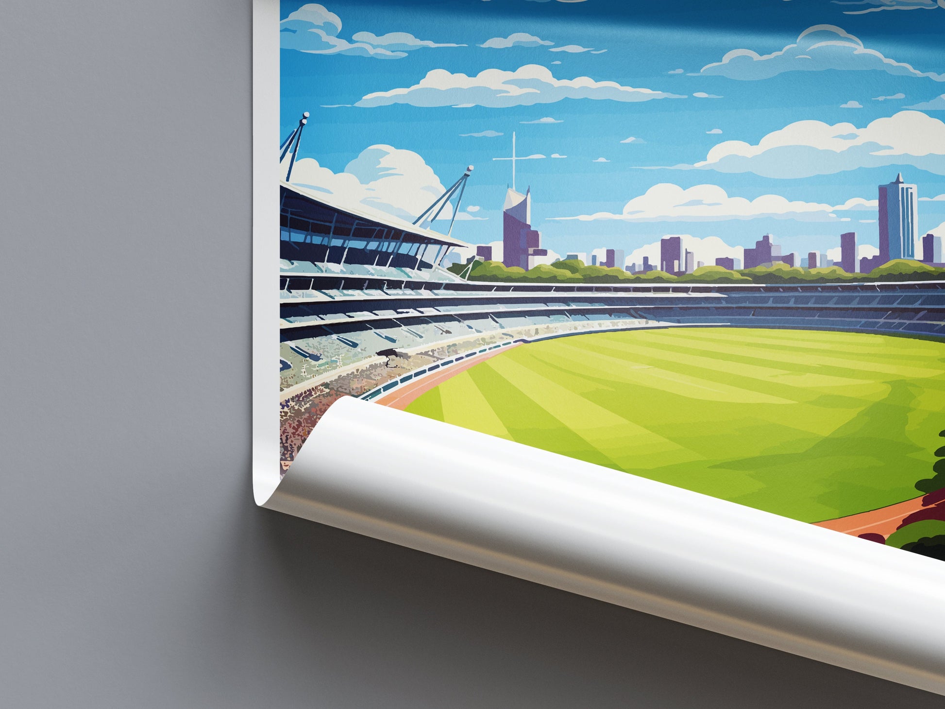 Melbourne Cricket Ground Travel Print Wall Art Melbourne Cricket Ground Wall Hanging Home Décor Melbourne Cricket Ground Gift Art Lovers