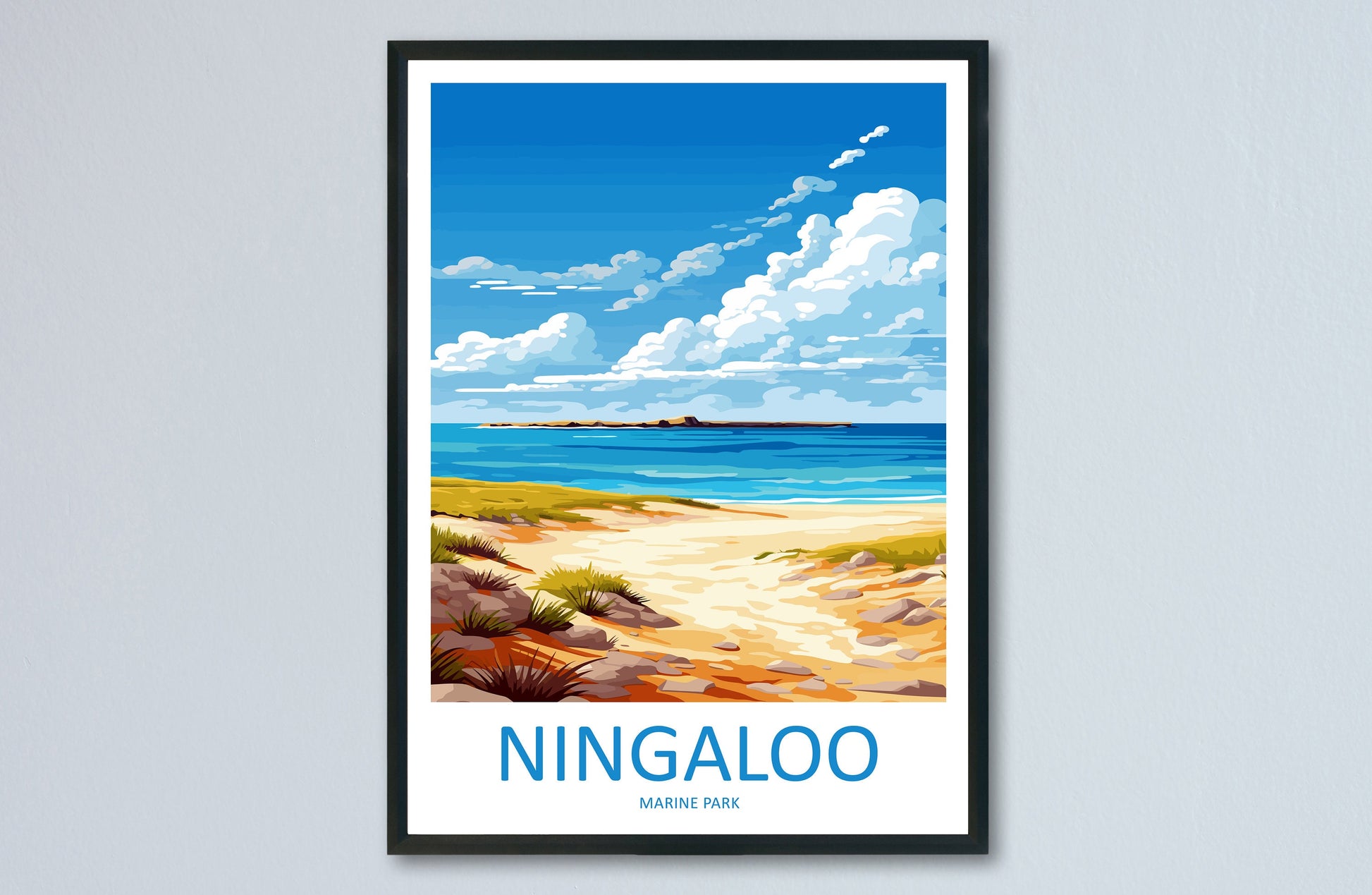 Ningaloo Marine Park Travel Print Wall Art Ningaloo Marine Park Wall Hanging Home Décor Ningaloo Marine Park Gift Art Lovers