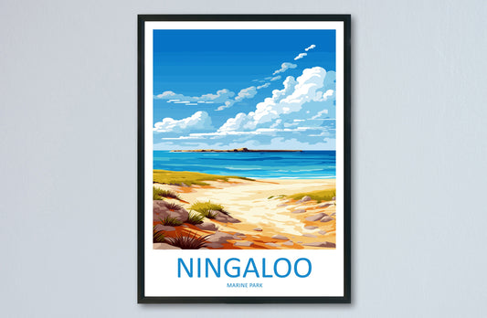 Ningaloo Marine Park Travel Print Wall Art Ningaloo Marine Park Wall Hanging Home Décor Ningaloo Marine Park Gift Art Lovers