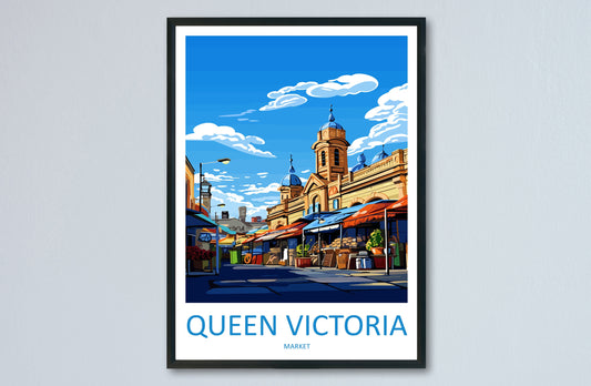 Queen Victoria Market Travel Print Wall Art Queen Victoria Market Wall Hanging Home Décor Queen Victoria Market Gift Art Lovers