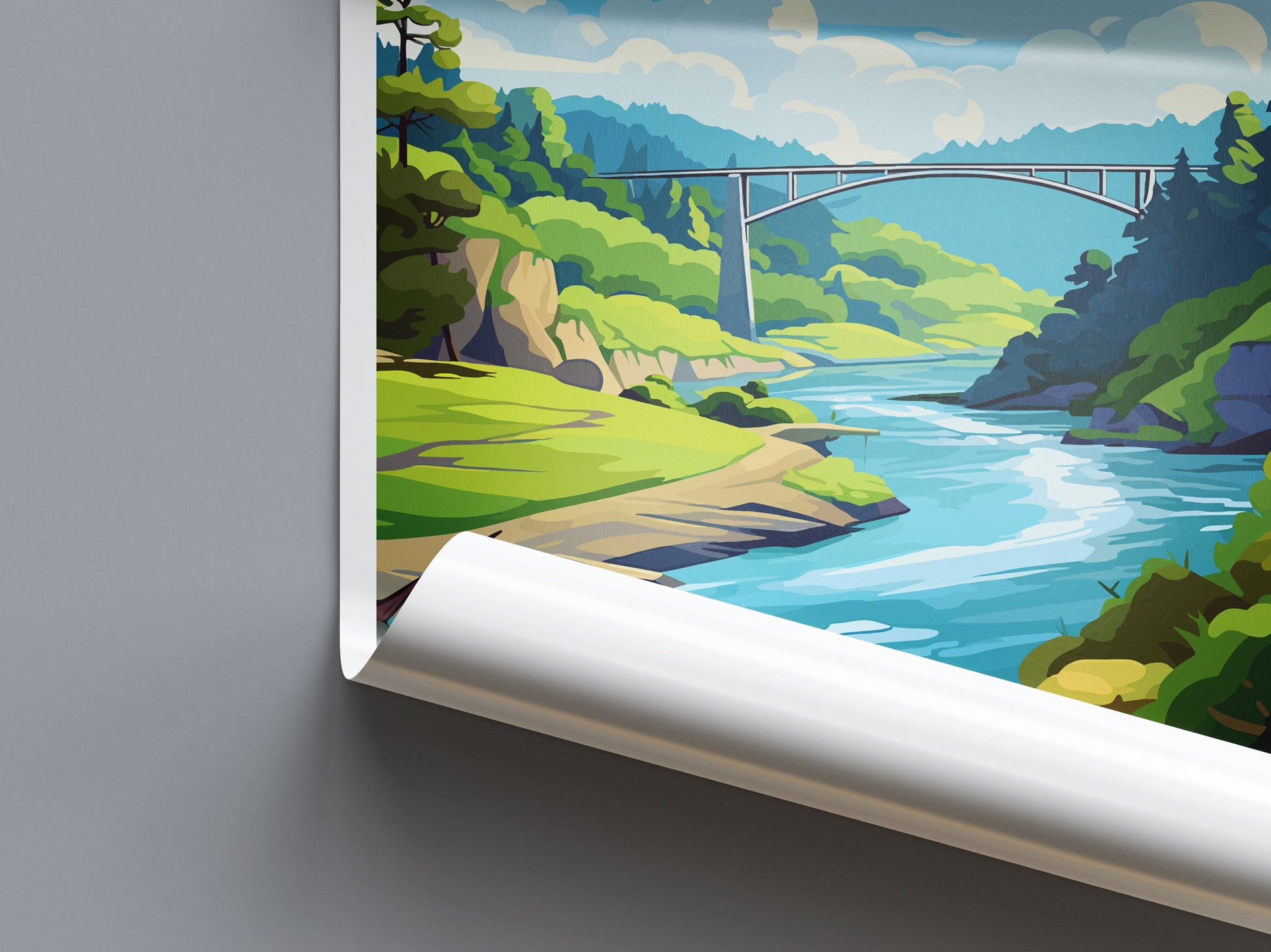 Valley Of The Giants Tree Top Walks Travel Print Wall Art Valley Of The Giants Wall Hanging Home Décor Valley Of The Giants Gift Art Lovers