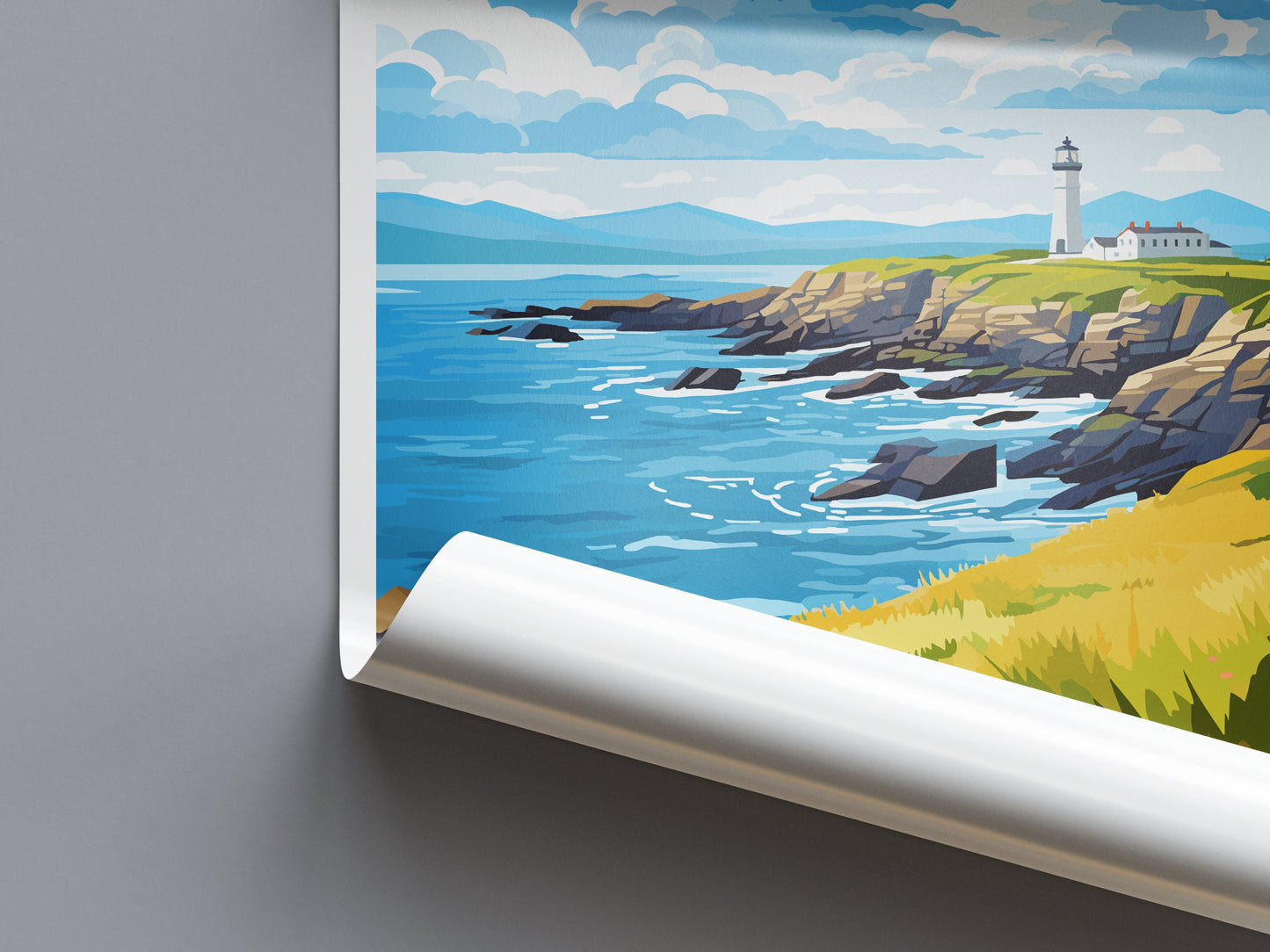Anglesey Travel Print Wall Art Anglesey Wall Hanging Home Decor Anglesey Gift Art Lovers Wall Art AONB Wall Print AONB Travel Poster