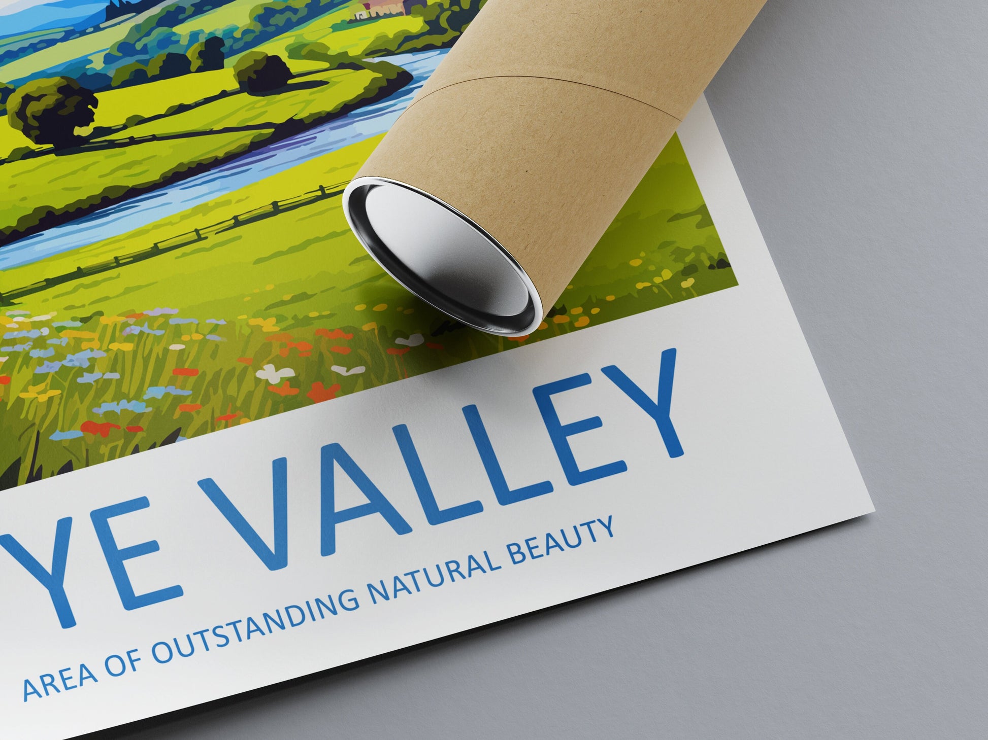 Wye Valley Travel Print Wall Art Wye Valley Wall Hanging Home Decor Wye Valley Gift Art Lovers Wall Art AONB Wall Print AONB Travel Print