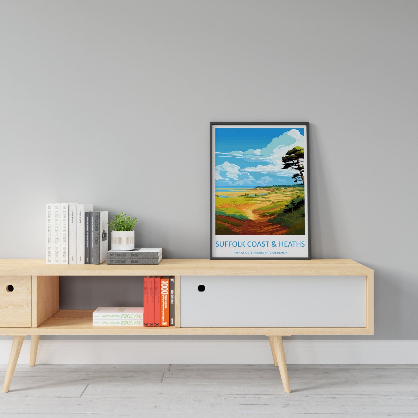 Suffolk Coast Heaths Travel Print Wall Art Suffolk Coast Heaths Wall Hanging Home Decor Suffolk Coast Heaths Gift Art Lovers Wall Art
