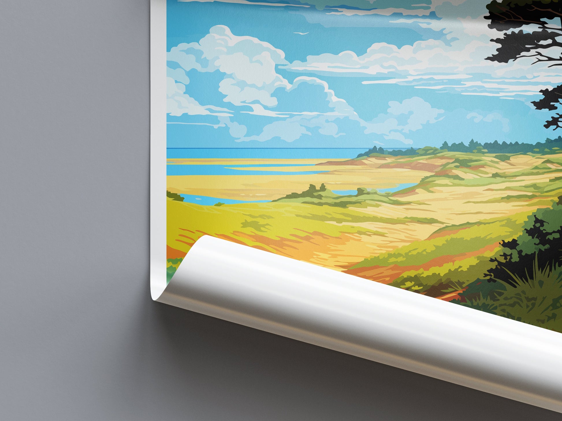 Suffolk Coast Heaths Travel Print Wall Art Suffolk Coast Heaths Wall Hanging Home Decor Suffolk Coast Heaths Gift Art Lovers Wall Art