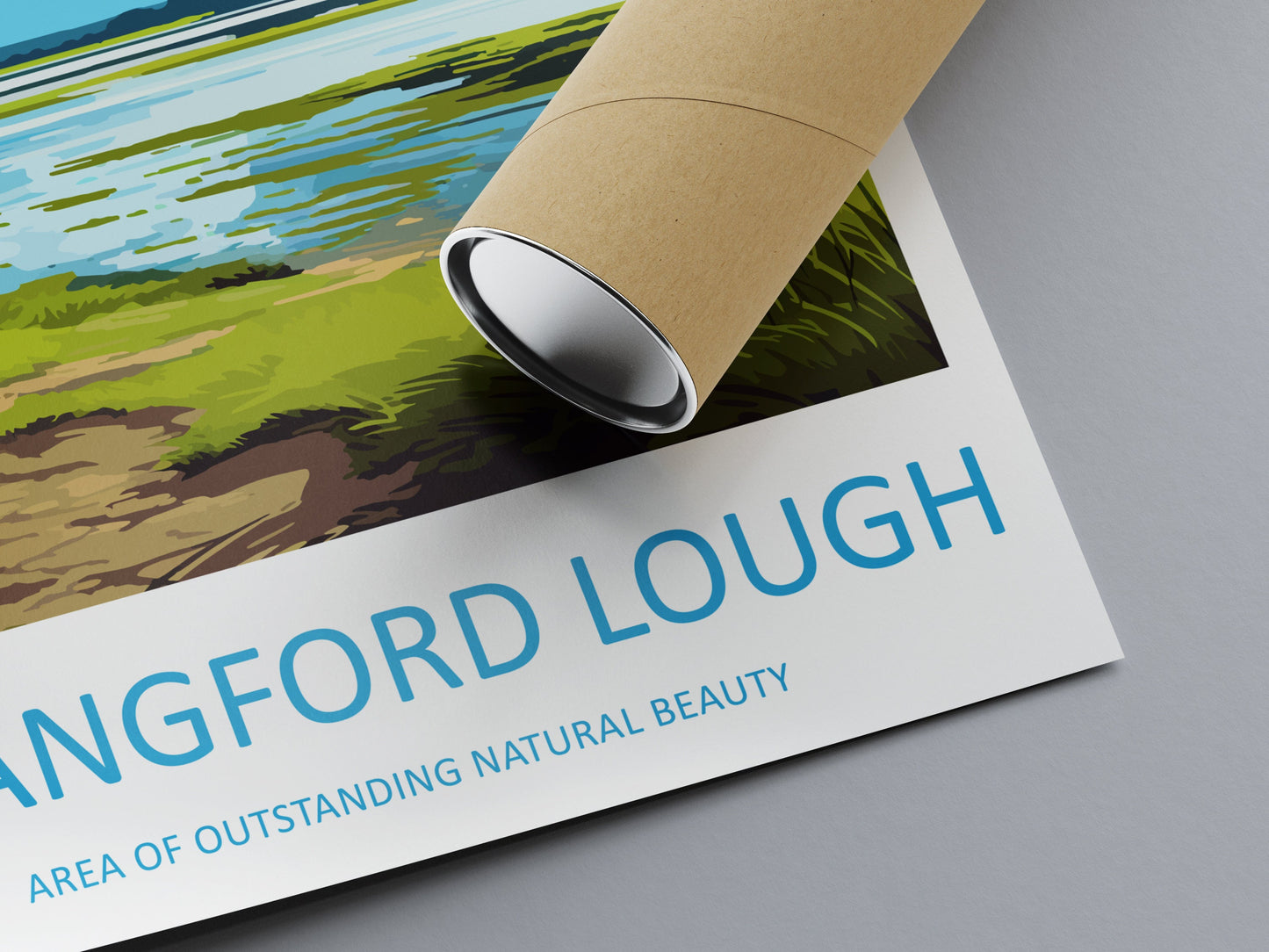 Strangford Lough Travel Print Wall Art Strangford Lough Wall Hanging Home Decor Strangford Lough Gift Art Lovers Wall Art AONB Wall Print