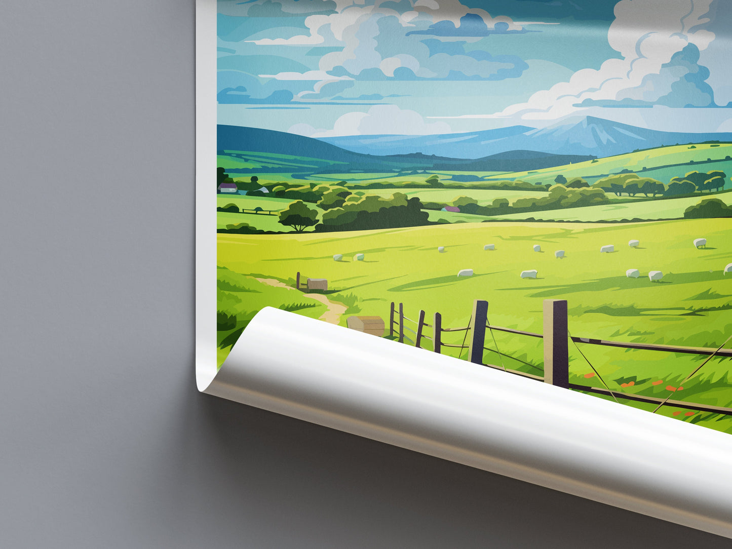 Sperrin Travel Print Wall Art Sperrin Wall Hanging Home Decor Sperrin Gift Art Lovers Wall Art AONB Wall Print AONB Travel Poster