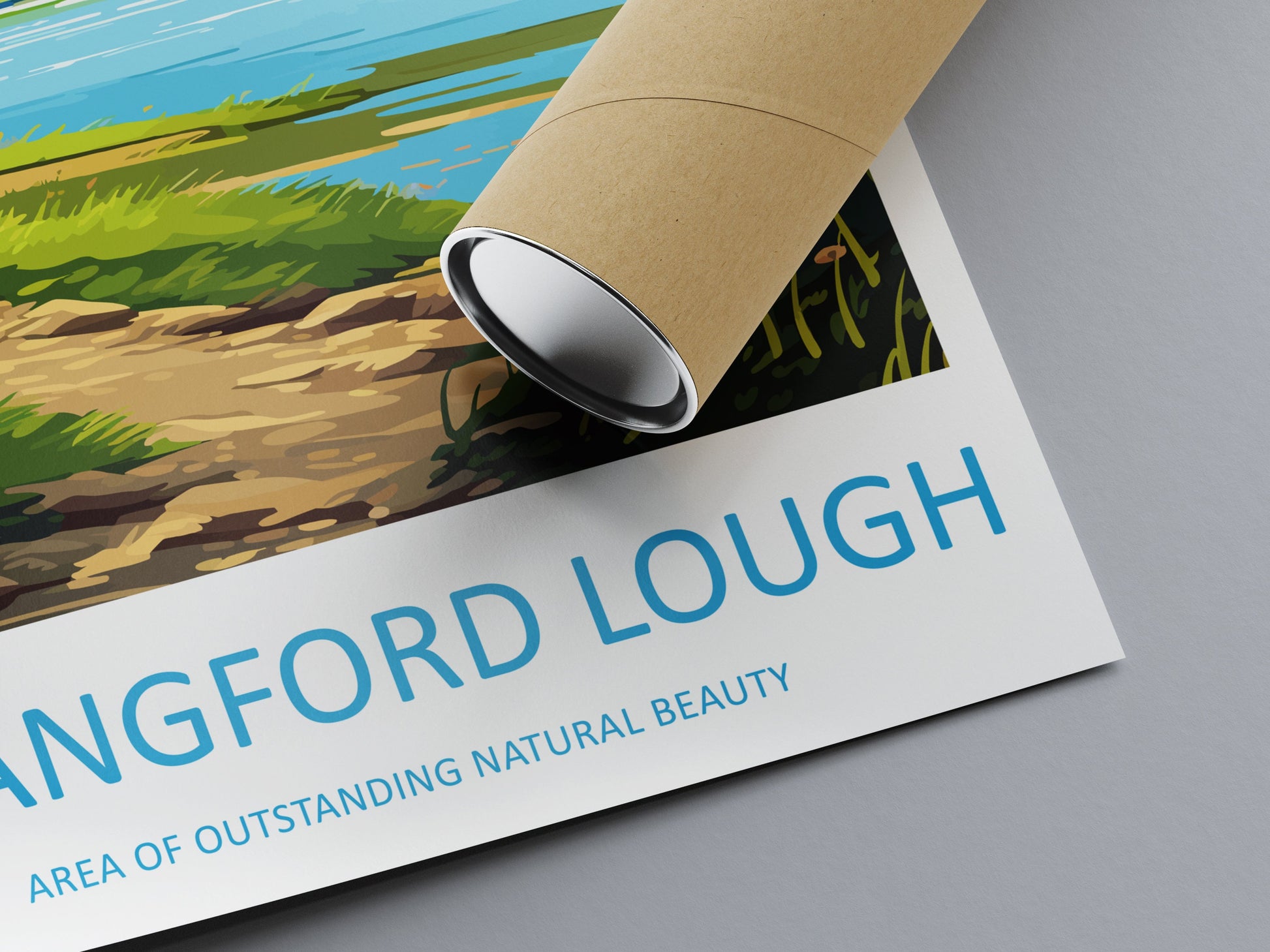 Strangford Lough Travel Print Wall Art Strangford Lough Wall Hanging Home Decor Strangford Lough Gift Art Lovers Wall Art AONB Wall Print
