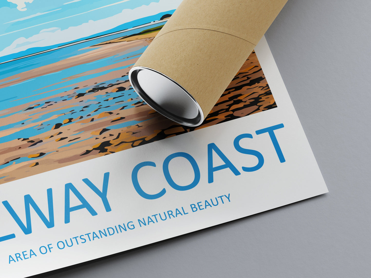 Solway Coast Travel Print Wall Art Solway Coast Wall Hanging Home Decor Solway Coast Gift Art Lovers Wall Art AONB Wall Print AONB Print