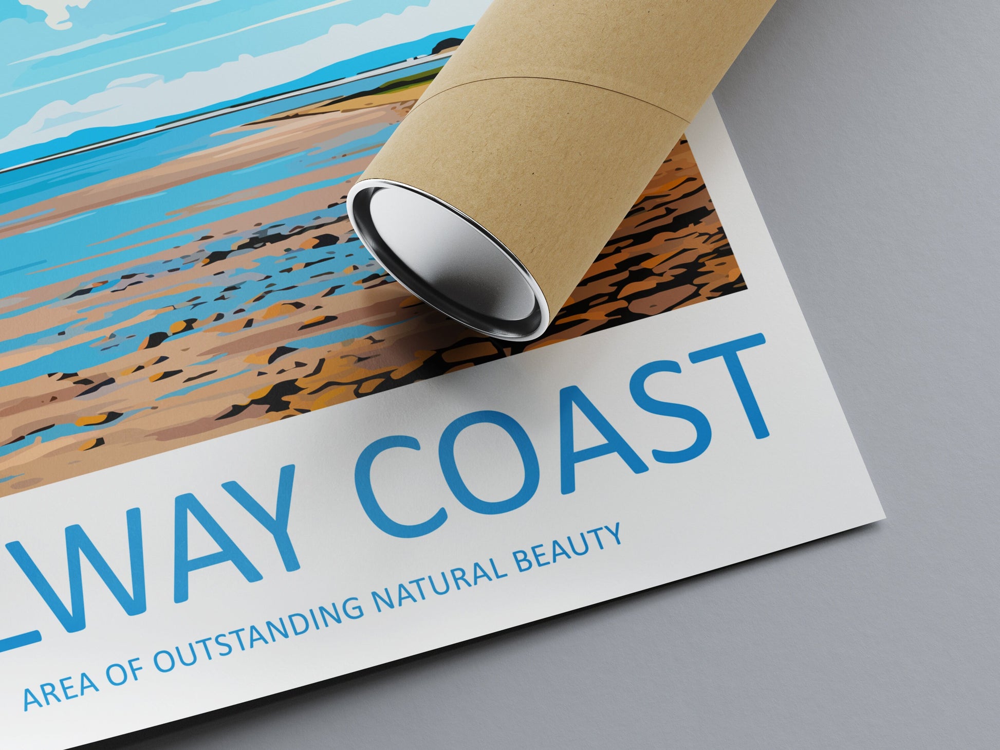 Solway Coast Travel Print Wall Art Solway Coast Wall Hanging Home Decor Solway Coast Gift Art Lovers Wall Art AONB Wall Print AONB Print