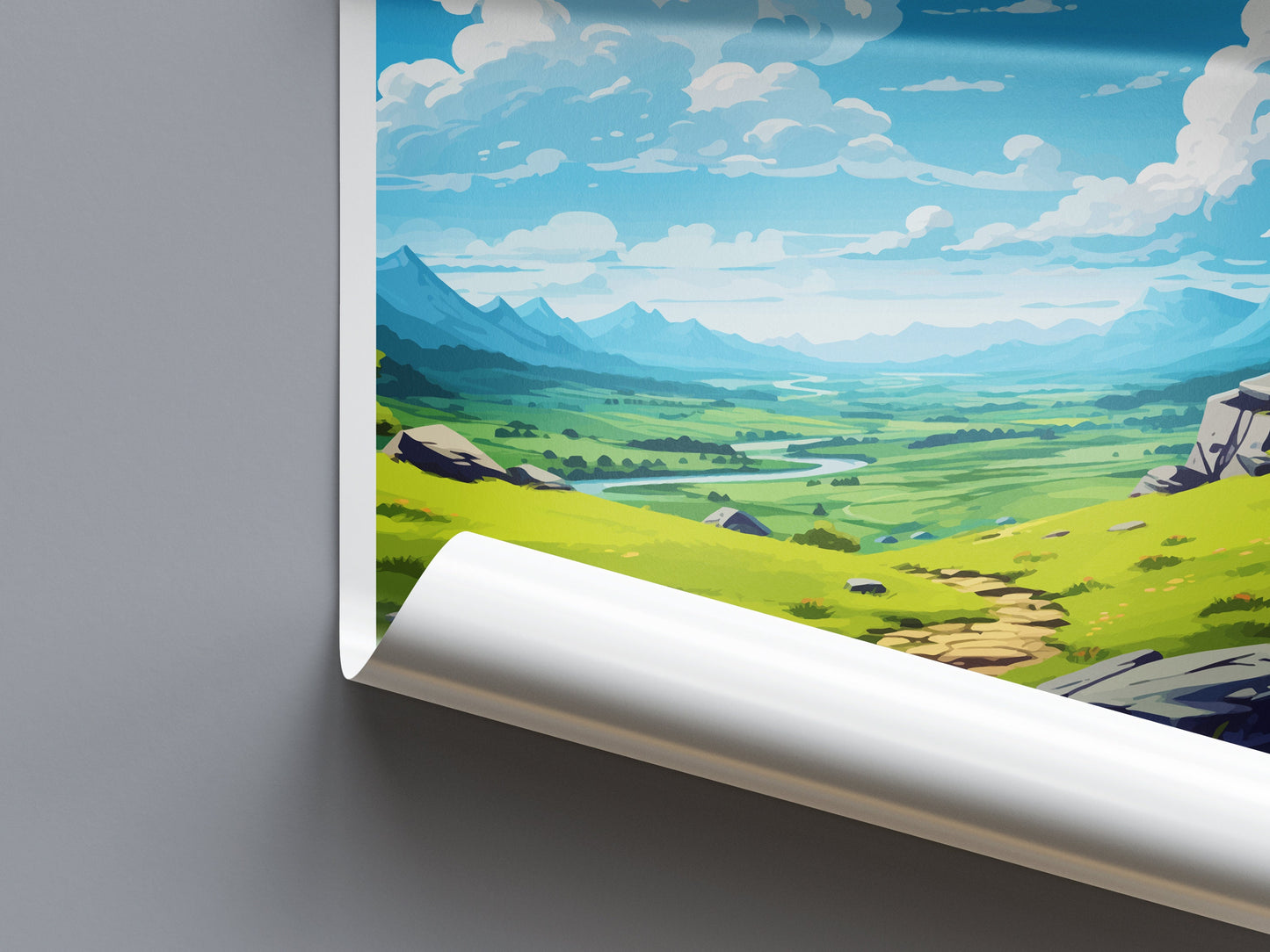 Ring Of Gullion Travel Print Wall Art Ring Of Gullion Wall Hanging Home Decor Ring Of Gullion Gift Art Lovers Wall Art AONB Wall Print