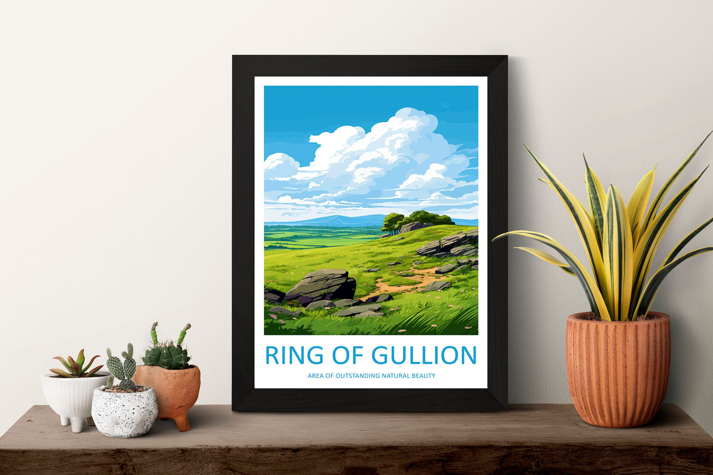 Ring Of Gullion Travel Print Wall Art Ring Of Gullion Wall Hanging Home Decor Ring Of Gullion Gift Art Lovers Wall Art AONB Wall Print