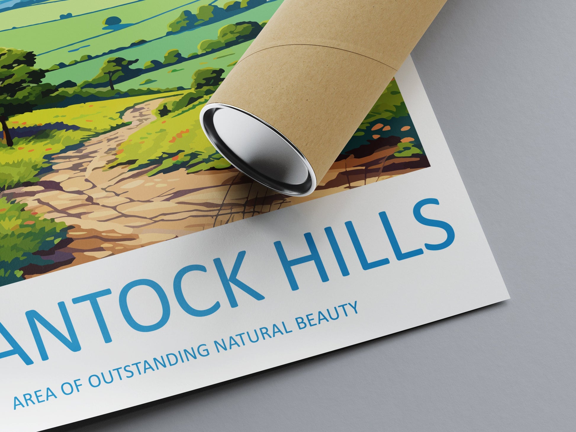 Quantock Hills Travel Print Wall Art Quantock Hills Wall Hanging Home Decor Quantock Hills Gift Art Lovers Wall Art AONB Wall Print