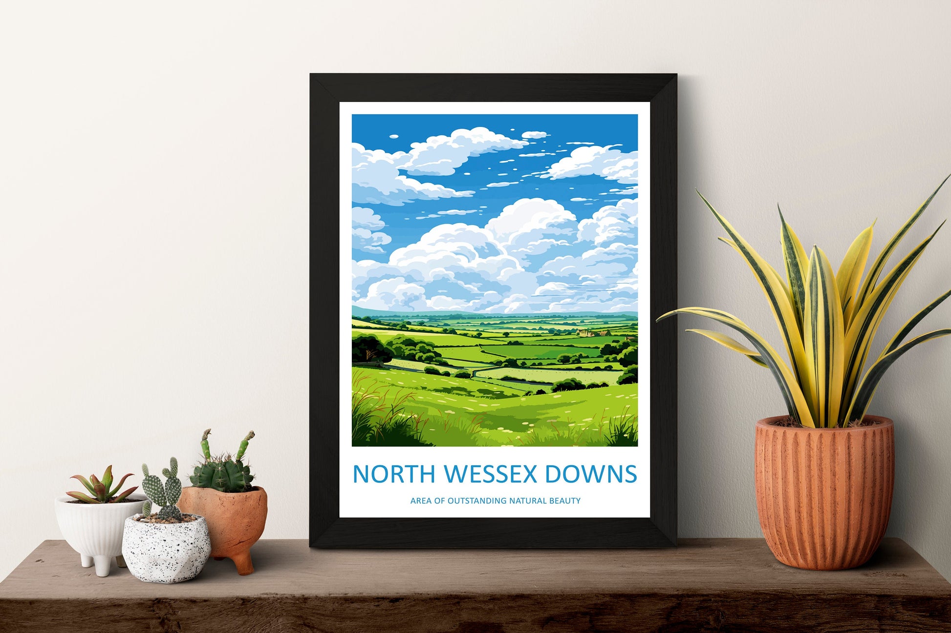 North Wessex Downs Travel Print Wall Art North Wessex Downs Wall Hanging Home Decor North Wessex Downs Gift Art Lovers Wall Art AONB Print