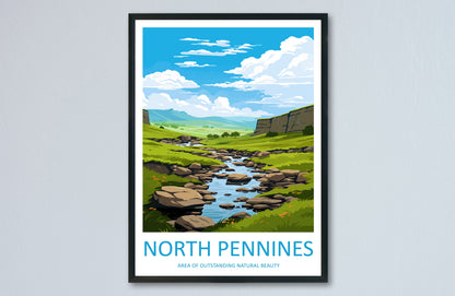 North Pennines Travel Print Wall Art North Pennines Wall Hanging Home Decor North Pennines Gift Art Lovers Wall Art AONB Print Poster