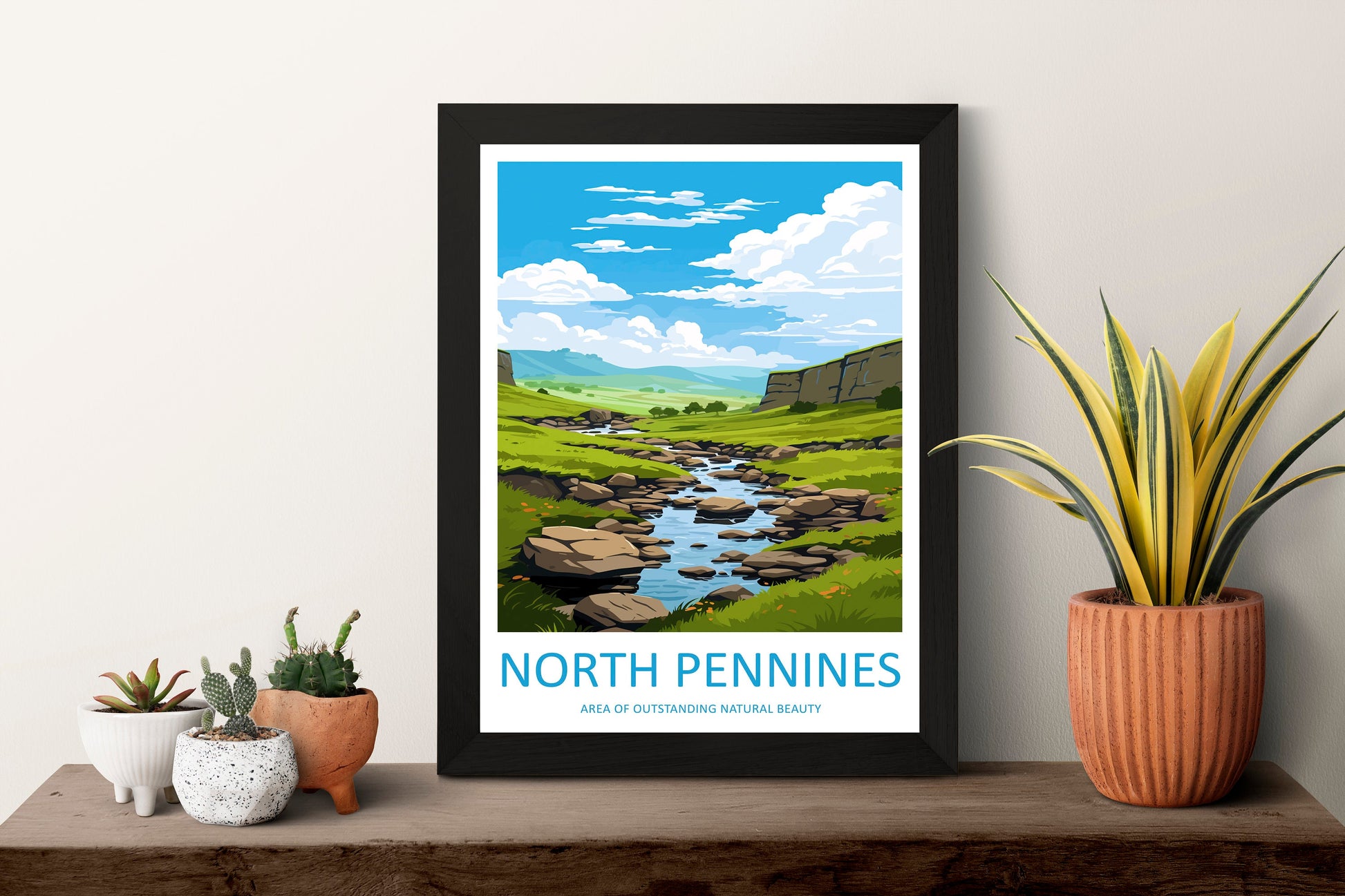 North Pennines Travel Print Wall Art North Pennines Wall Hanging Home Decor North Pennines Gift Art Lovers Wall Art AONB Print Poster