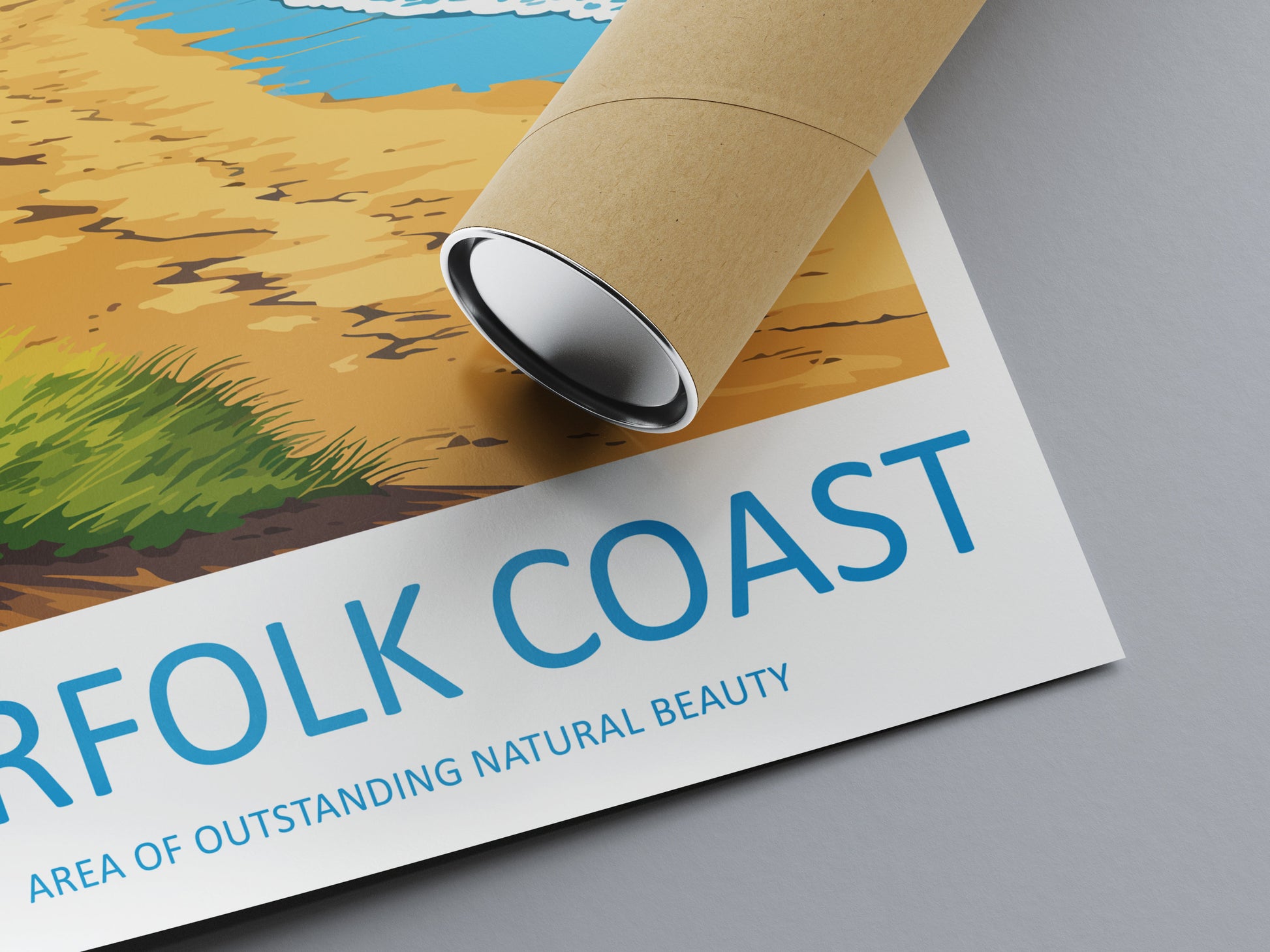 Norfolk Coast Travel Print Wall Art Norfolk Coast Wall Hanging Home Decor Norfolk Coast Gift Art Lovers Wall Art AONB Print Travel Poster