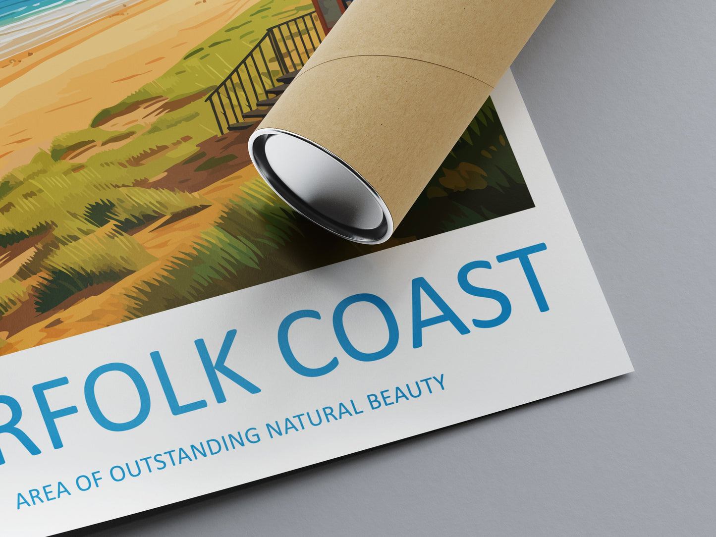 Norfolk Coast Travel Print Wall Art Norfolk Coast Wall Hanging Home Decor Norfolk Coast Gift Art Lovers Wall Art AONB Print Travel Poster