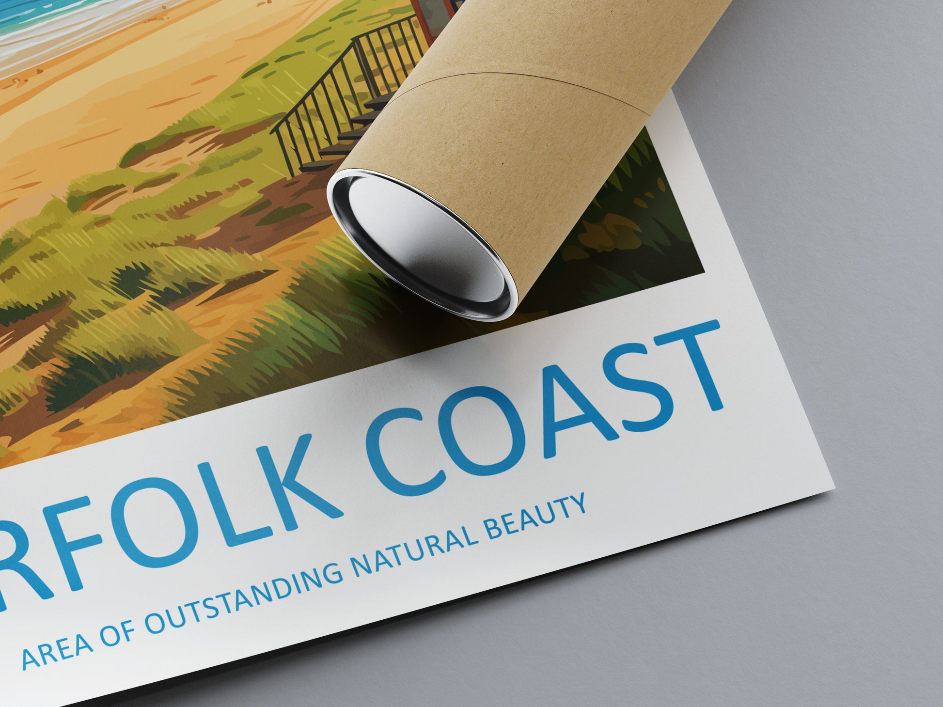 Norfolk Coast Travel Print Wall Art Norfolk Coast Wall Hanging Home Decor Norfolk Coast Gift Art Lovers Wall Art AONB Print Travel Poster