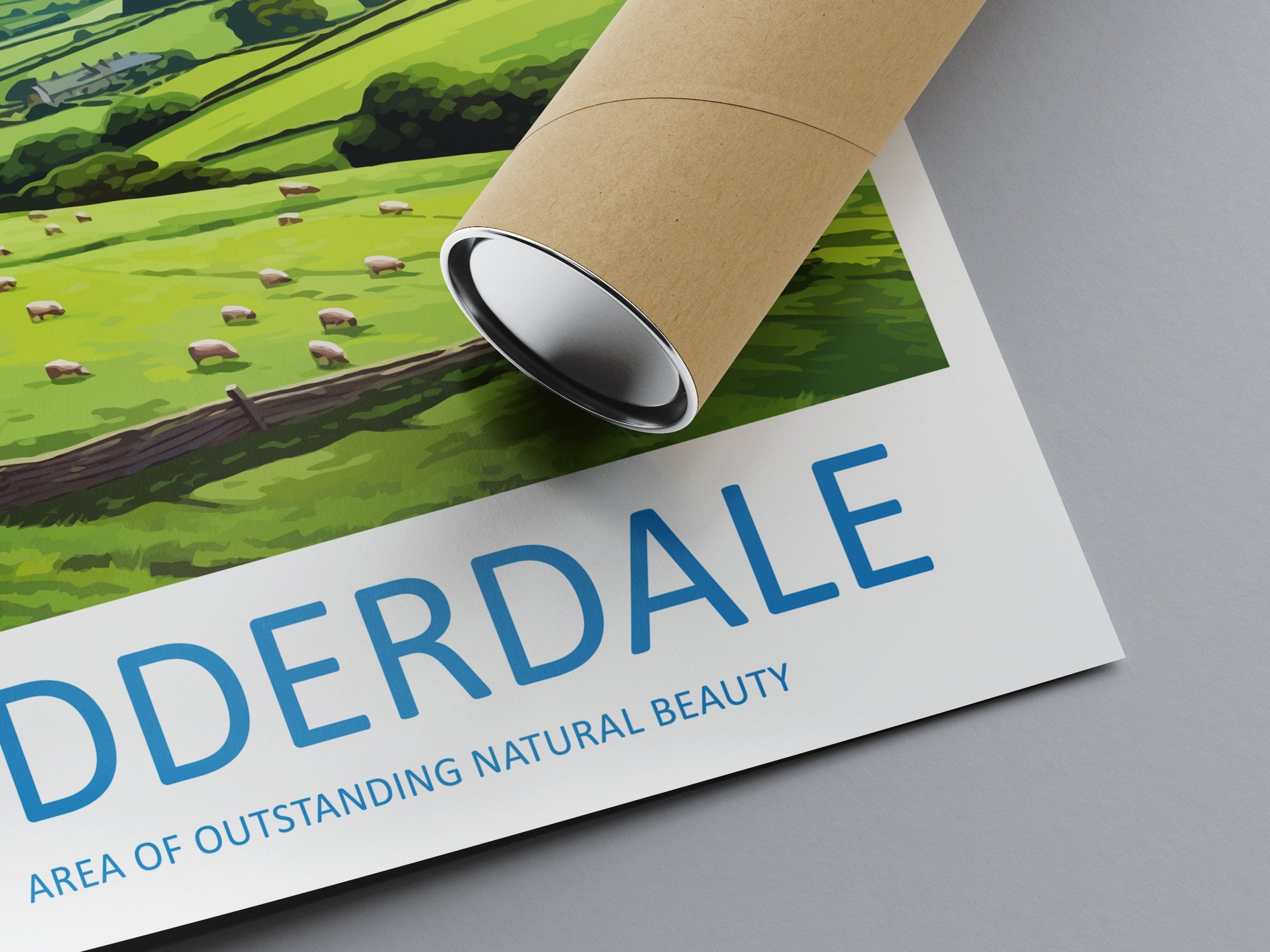 Nidderdale Travel Print Wall Art Nidderdale Wall Hanging Home Decor Nidderdale Gift Art Lovers Wall Art AONB Print Travel Poster