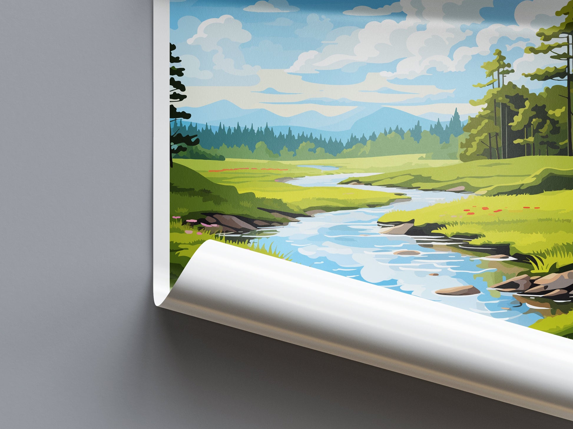 Lagan Valley Travel Print Wall Art Lagan Valley Wall Hanging Home Decor Lagan Valley Gift Art Lovers Wall Art AONB Print Travel Poster