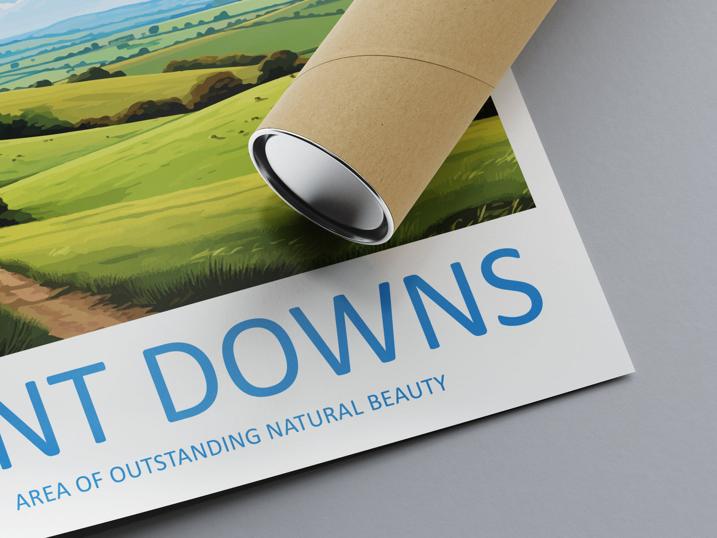 Kent Downs Travel Print Wall Art Kent Downs Wall Hanging Home Decor Kent Downs Gift Art Lovers Wall Art AONB Print Travel Poster