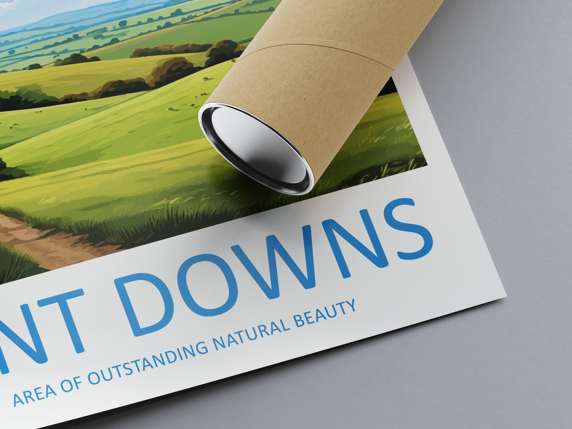 Kent Downs Travel Print Wall Art Kent Downs Wall Hanging Home Decor Kent Downs Gift Art Lovers Wall Art AONB Print Travel Poster