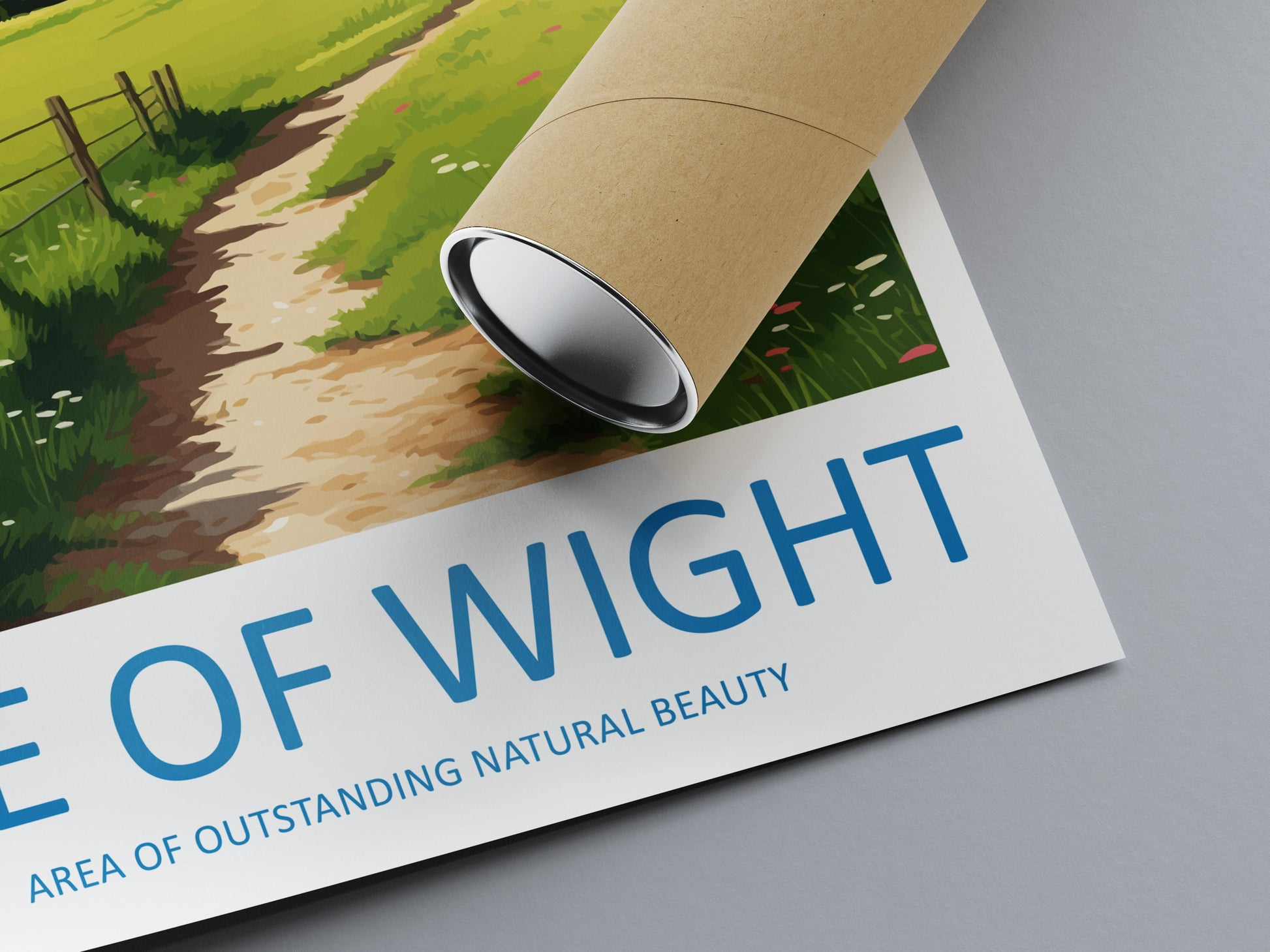 Isle Of Wight Travel Print Wall Art Isle Of Wight Wall Hanging Home Decor Isle Of Wight Gift Art Lovers Wall Art AONB Print