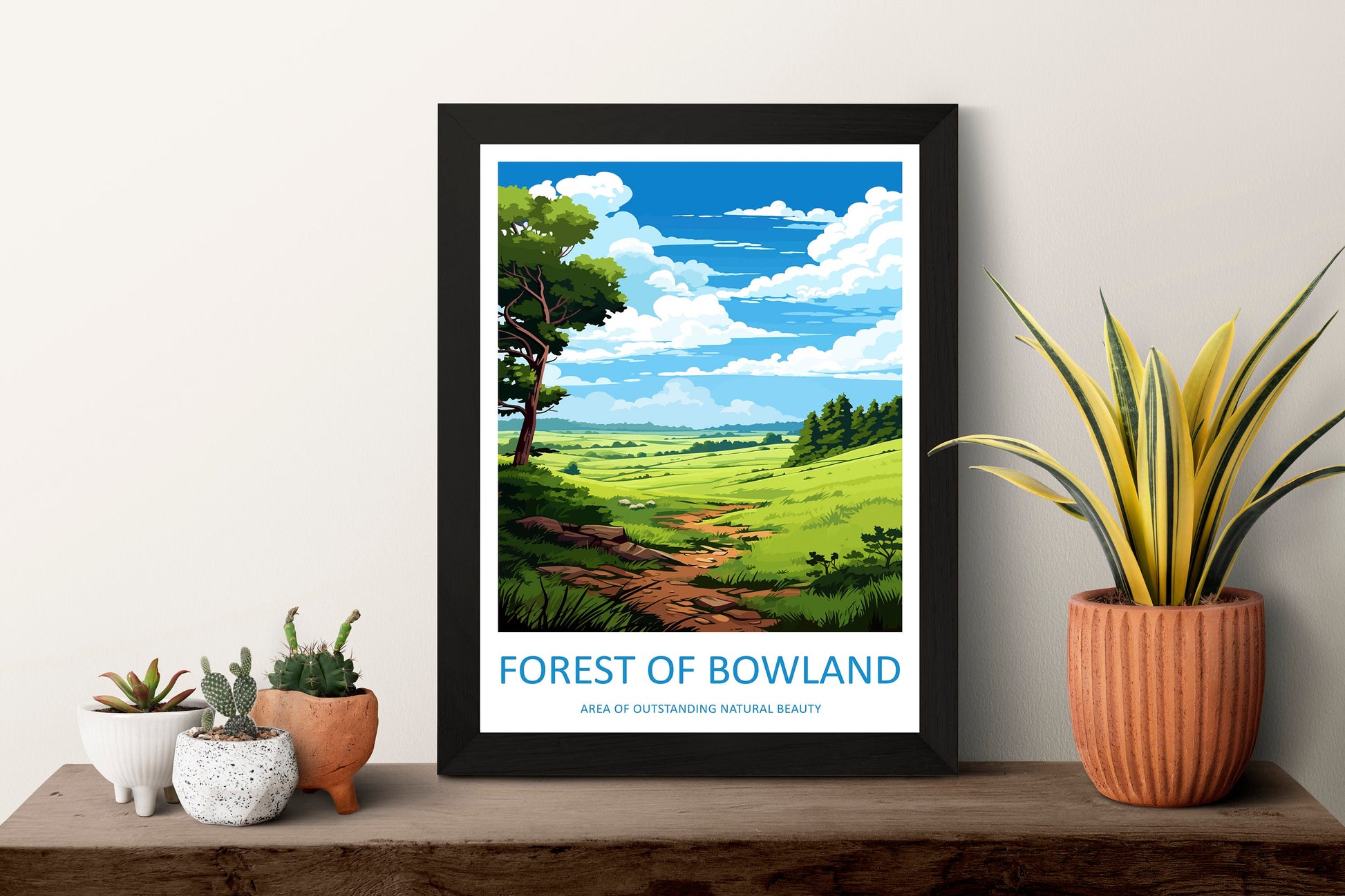 Forest Of Bowland Travel Print Wall Art Forest Of Bowland Wall Hanging Home Decor Forest Of Bowland Gift Art Lovers Wall Art AONB Print