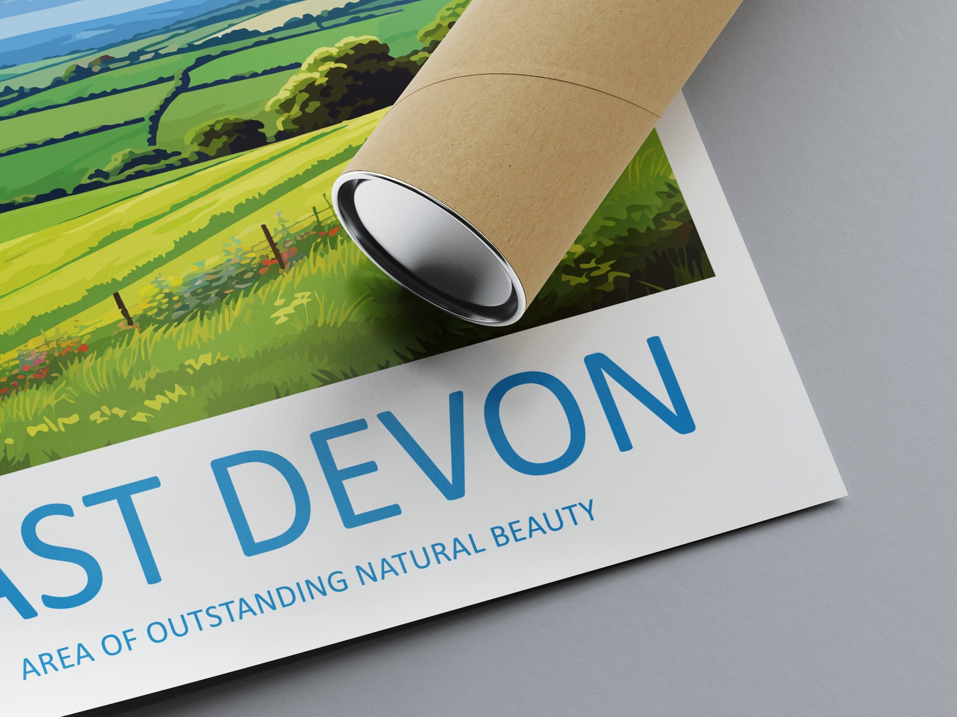 East Devon Travel Print Wall Art East Devon Wall Hanging Home Decor East Devon Gift Art Lovers Wall Art AONB Print