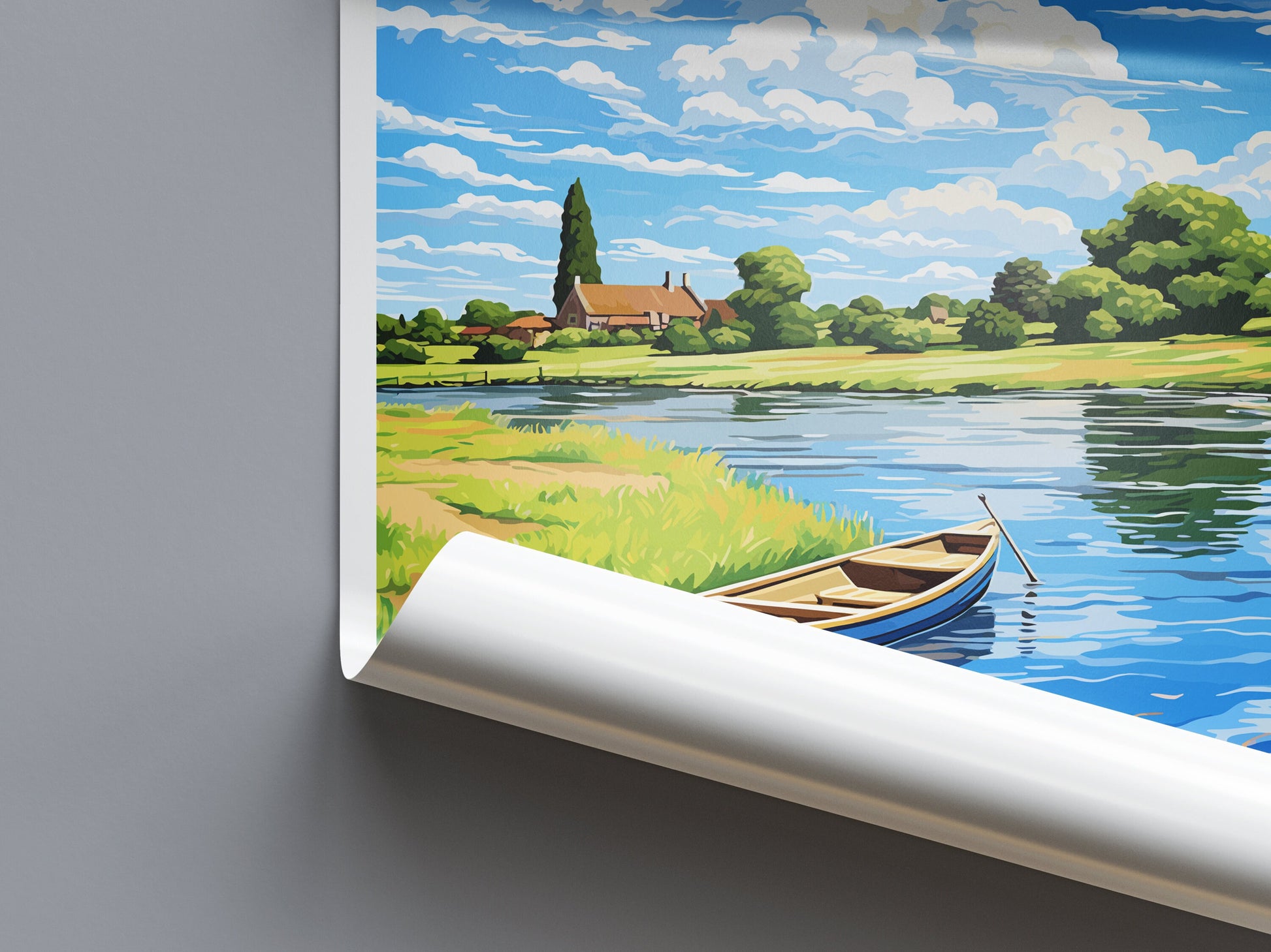 Dedham Vale Travel Print Wall Art Dedham Vale Wall Hanging Home Decor Dedham Vale Gift Art Lovers Wall Art AONB Print