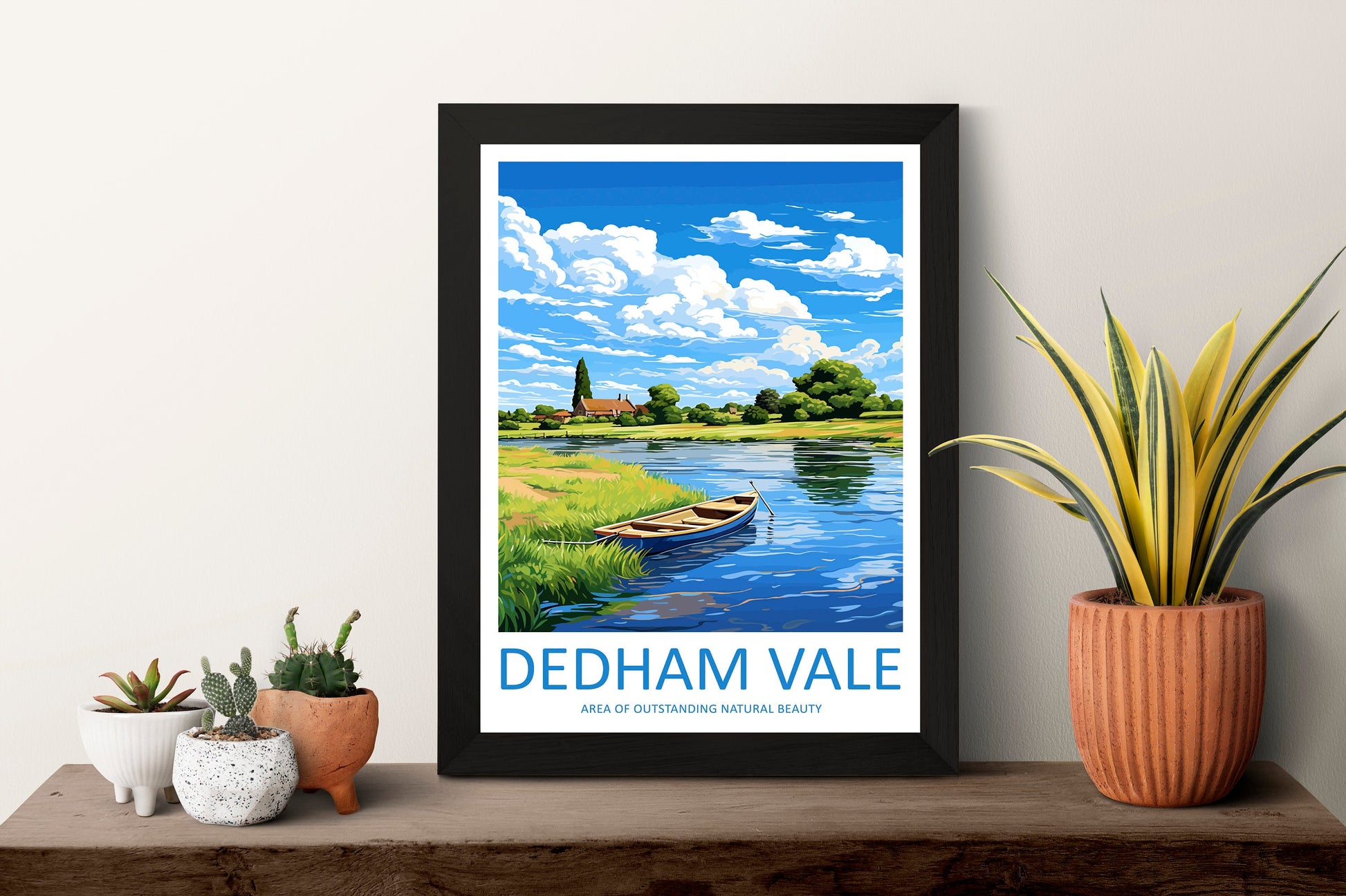 Dedham Vale Travel Print Wall Art Dedham Vale Wall Hanging Home Decor Dedham Vale Gift Art Lovers Wall Art AONB Print